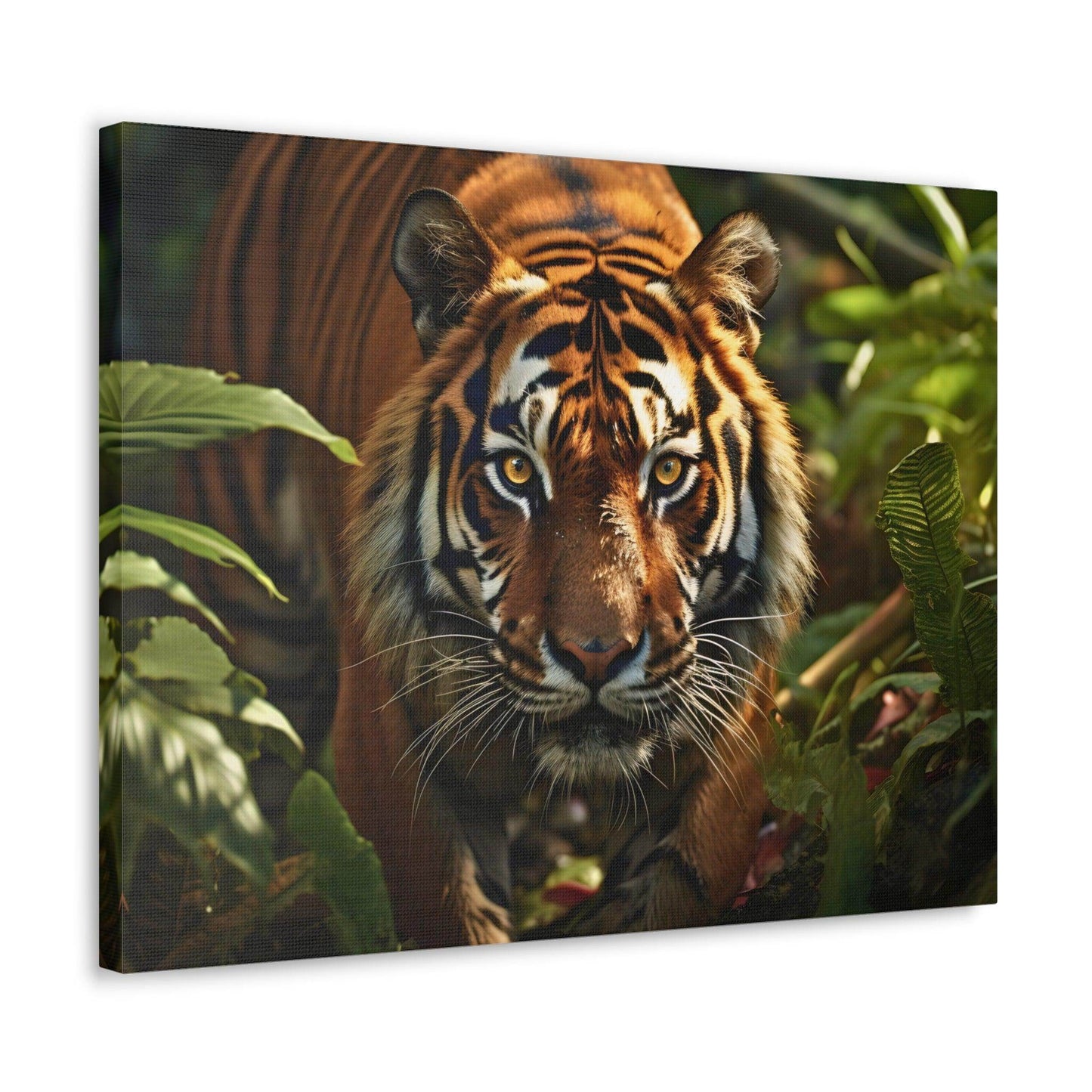 Tiger In Nature Art Canvas Gallery Wraps Tiger Print Large Canvas Art Animal Wall Art minimalist Wall Art Lover Gift - Giftsmojo