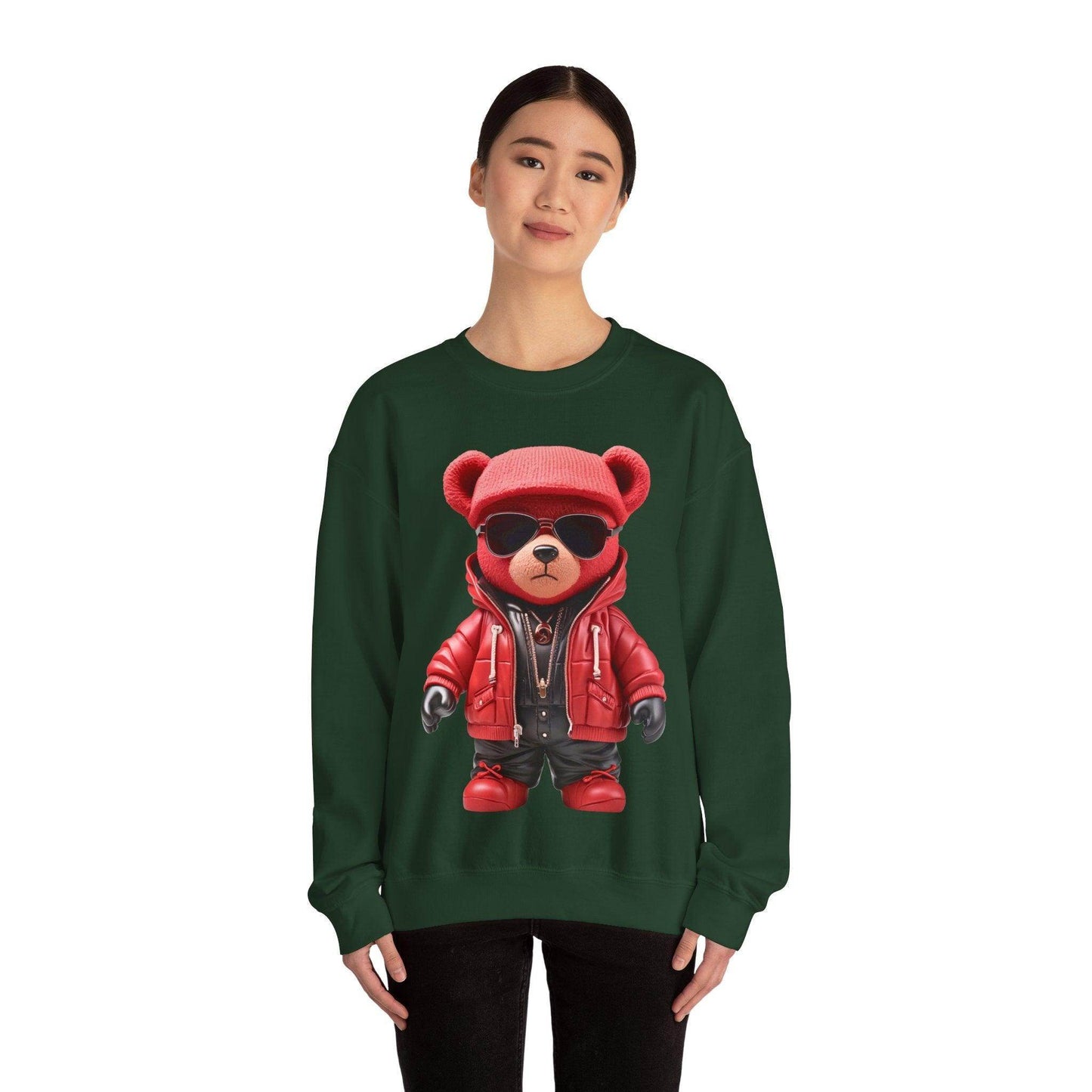 Hip-Hop Teddy Bear Sweatshirt: Elevate Your Style with Streetwear Chic - Giftsmojo