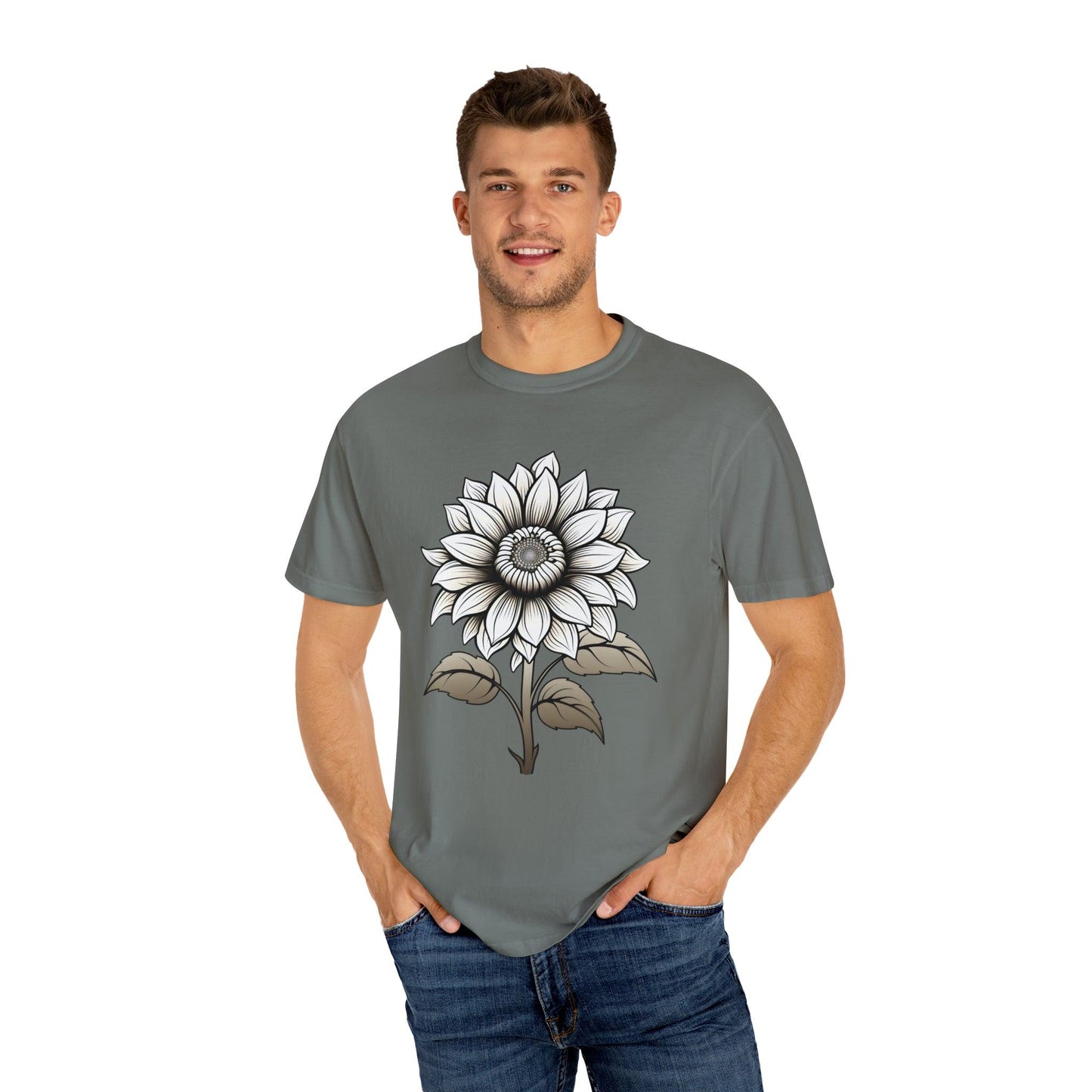 Sunflower Shirt Vintage Flower Shirt Aesthetic, Floral Graphic Tee Floral Shirt Flower T-shirt, Wild Flower Shirt Gift For Her