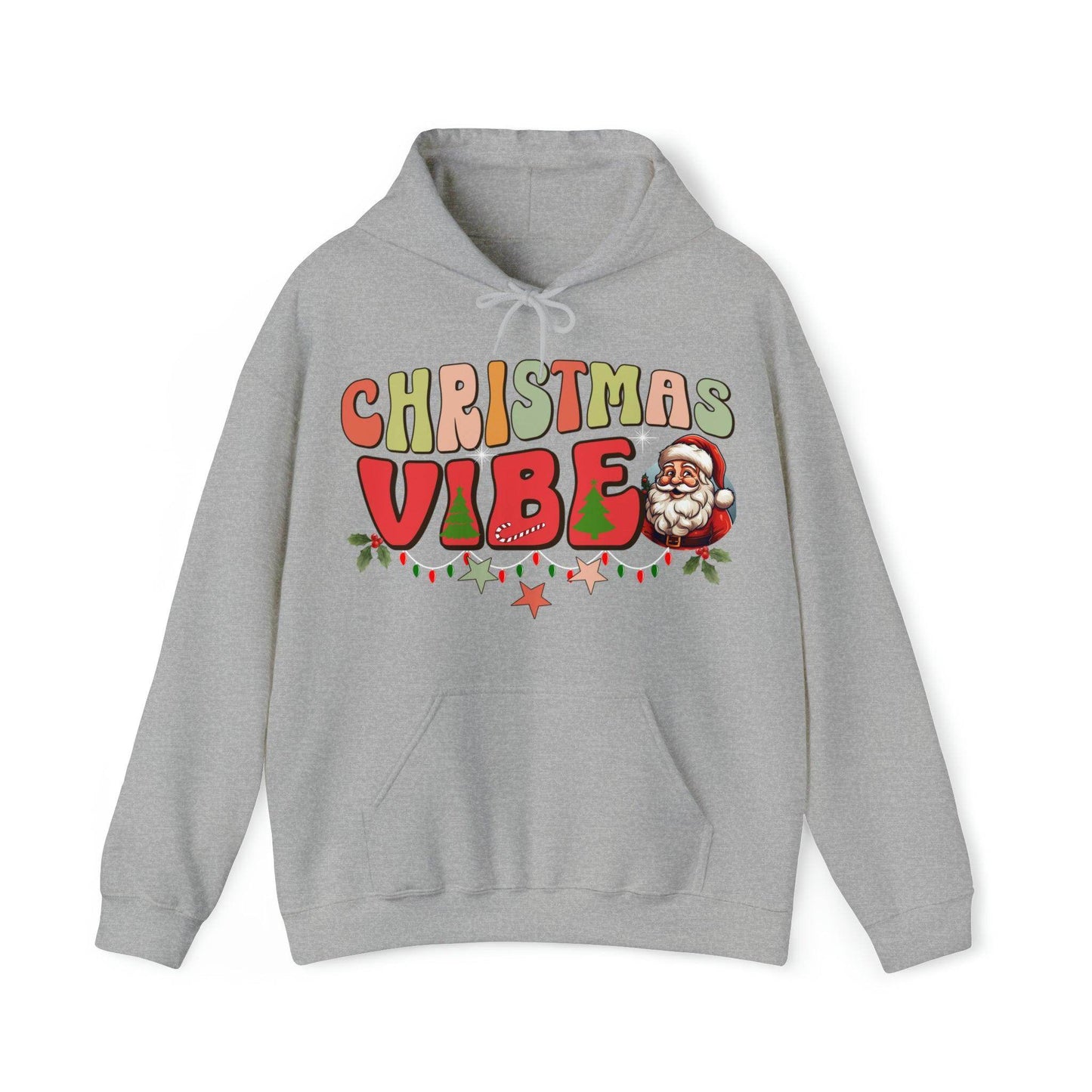 Cute Christmas Vibes Hooded Sweatshirt Funny Christmas Shirt - Giftsmojo