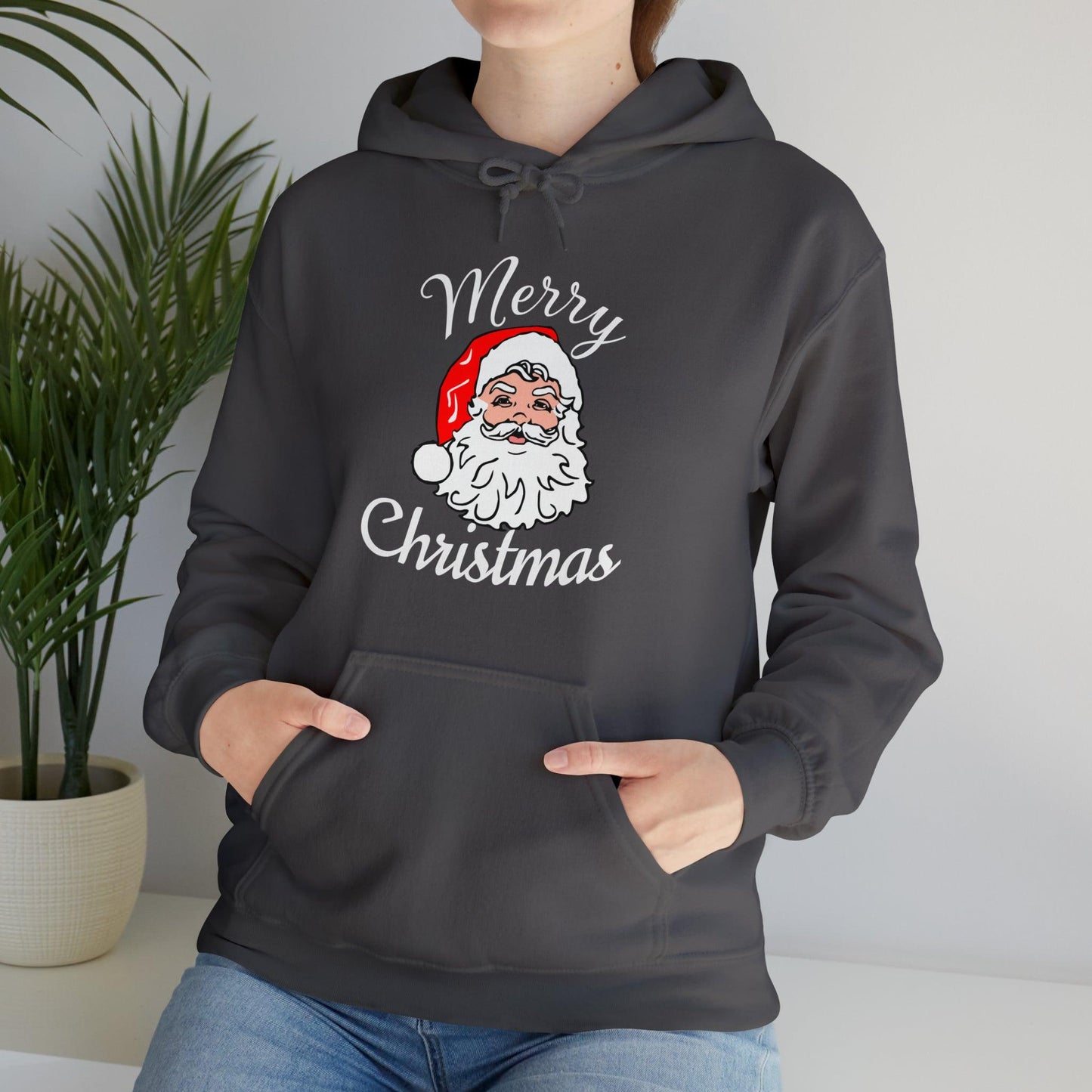 Santa Hoodie, Merry Christmas Hooded Sweatshirt, Christmas Shirt, Christmas Gift