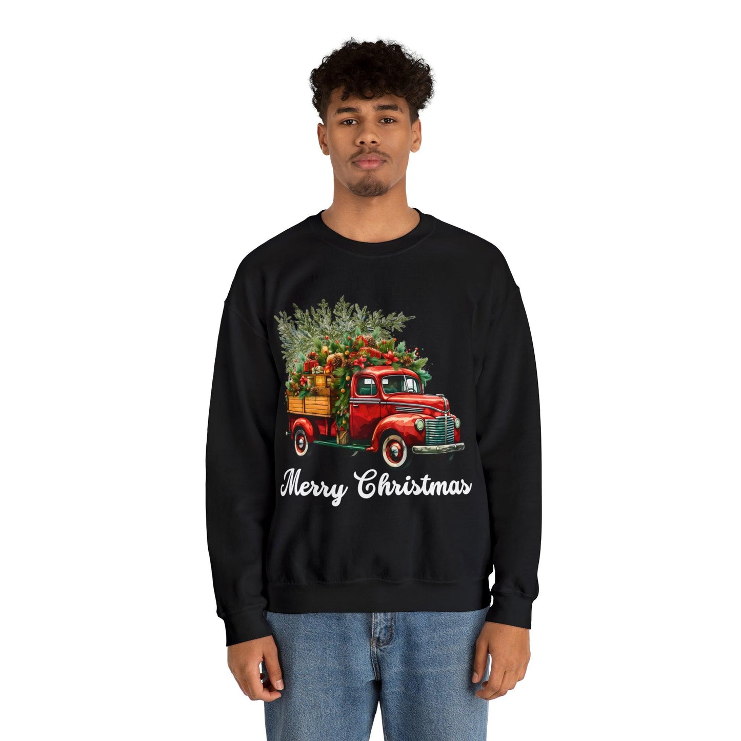 Christmas Tree Truck Sweatshirt Christmas Truck Sweatshirt Christmas Sweater Tree Truck Shirt Christmas Sweatshirt Tree Sweat Pine Tree Pullover - Giftsmojo