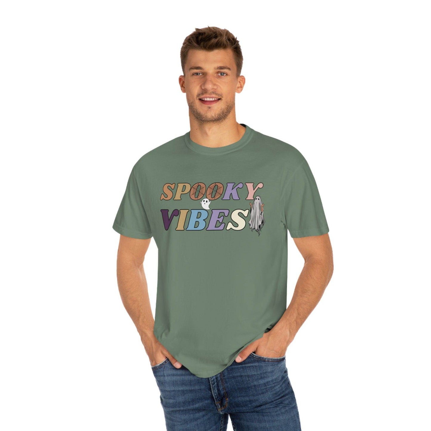 Retro Halloween Tshirt, Spooky Vibes Shirt, Vintage Shirt, Cute Halloween Shirt - Fall shirt - Giftsmojo