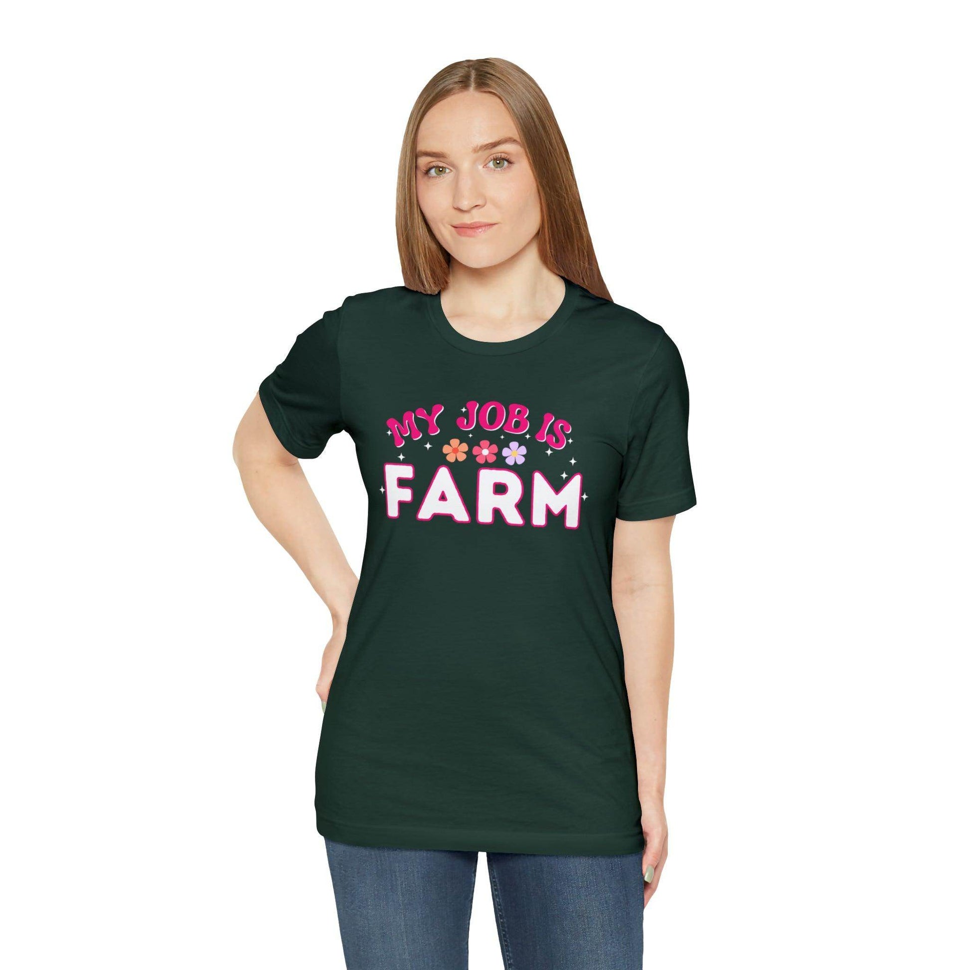 My Job is Farm Shirt Farmer Shirt Farming Shirt Homestead Gardening Shirt - Giftsmojo