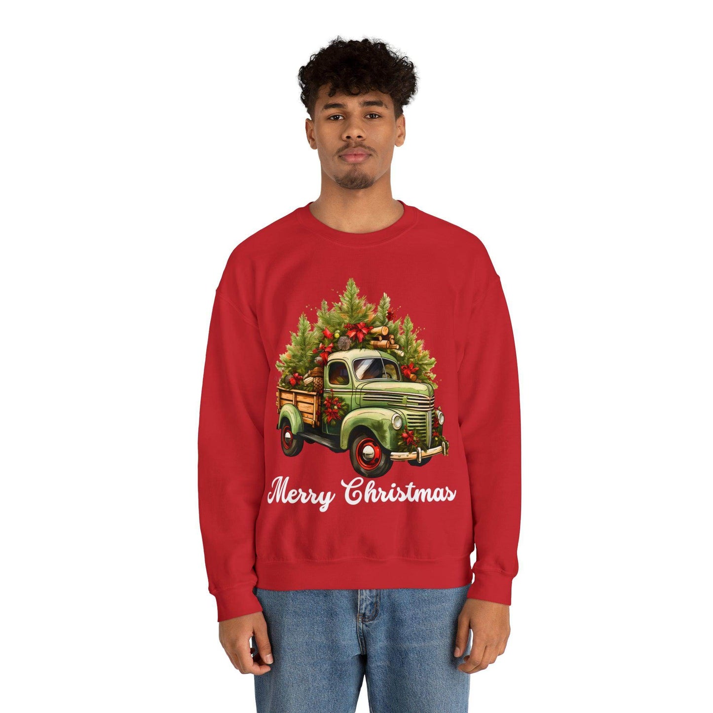 Christmas Sweatshirt Christmas Tree Sweatshirt Christmas Sweater Tree Truck Shirt Christmas Sweatshirt Tree Sweat Pine Tree - Giftsmojo
