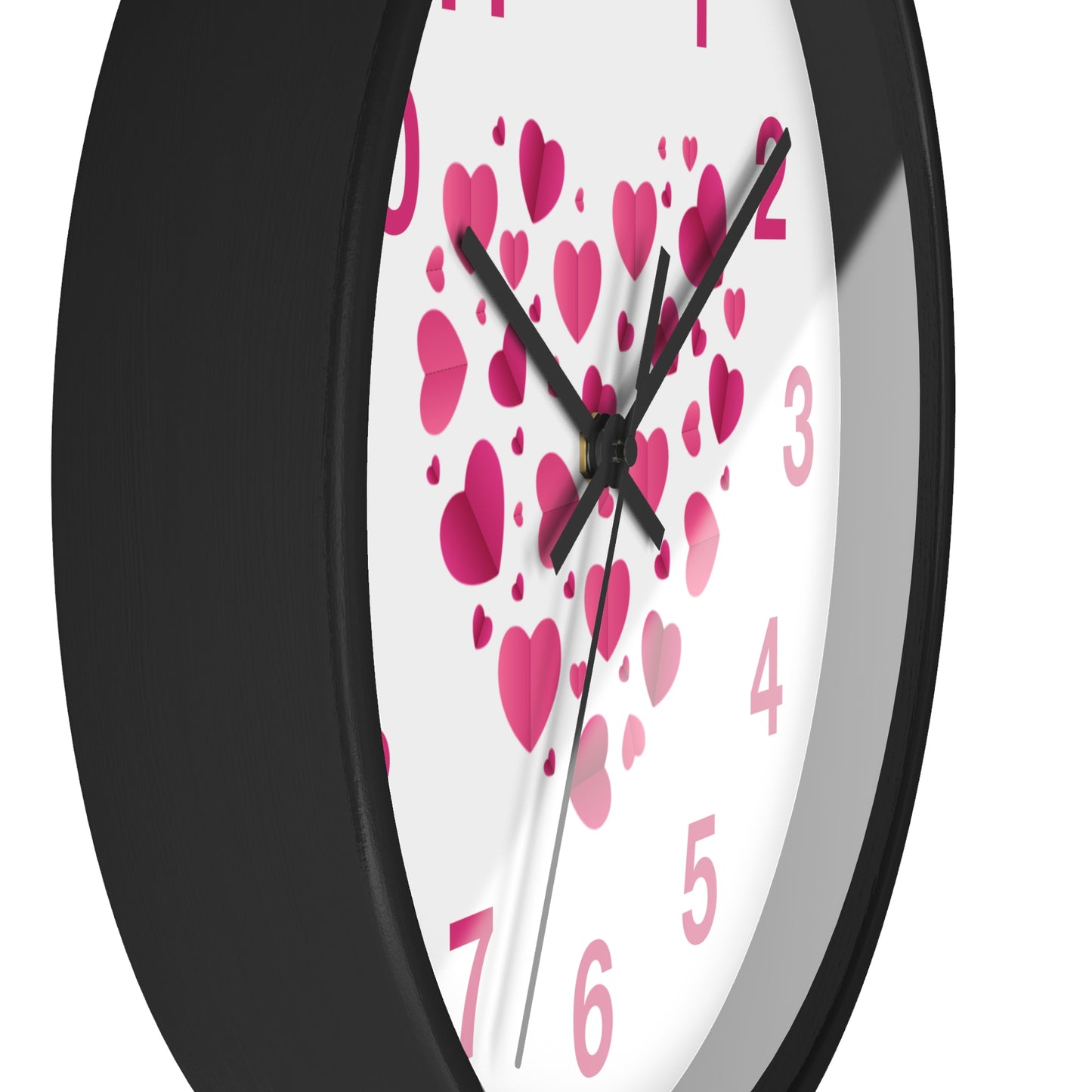 Hearts Wall Clock Love Clock, Romantic Home Decor Valentine's Day Gift Anniversary Gift