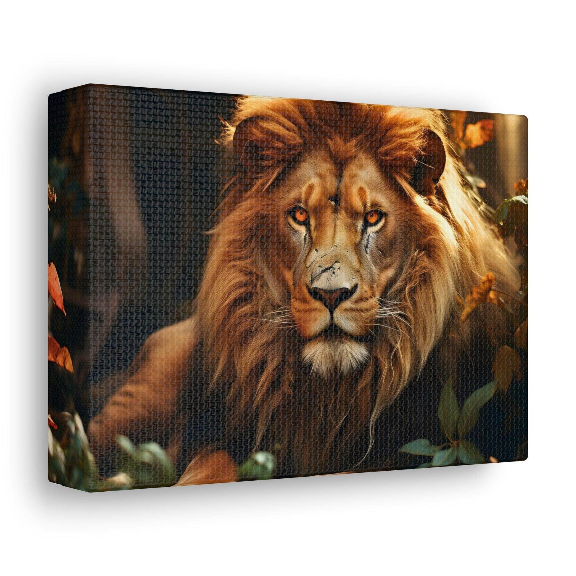 Lion In Nature Art Canvas Gallery Wraps Lion Print Large Canvas Art Animal Wall Art minimalist Wall Art Lover Gift - Giftsmojo