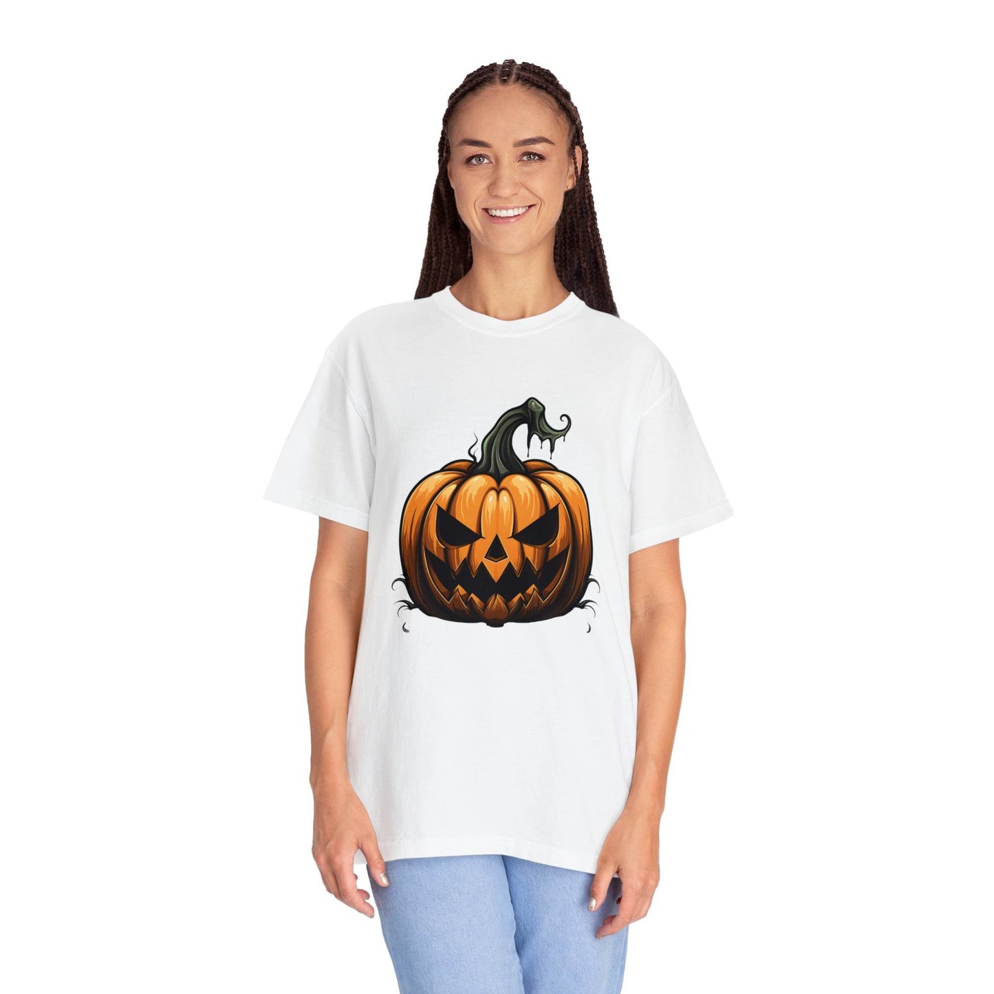 Scary Pumpkin Shirt Fall Halloween Shirt Halloween Costume Pumpkin T Shirt - Pumpkin Tee fall tshirt Fall Shirt Halloween Gift Fall Top - Giftsmojo