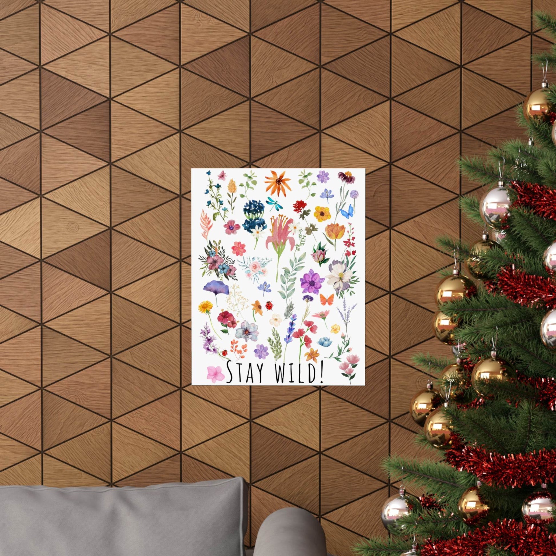 Wildflowers Watercolor Vertical Poster - Giftsmojo