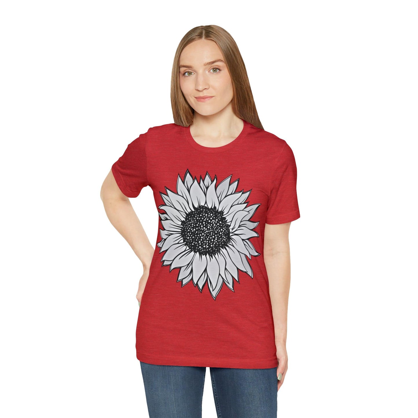 Sunflower Shirt, Floral Tee Shirt, Flower Shirt, Garden Shirt, Womens Fall Summer Shirt Sunshine Tee, Gift for Gardener, Nature love