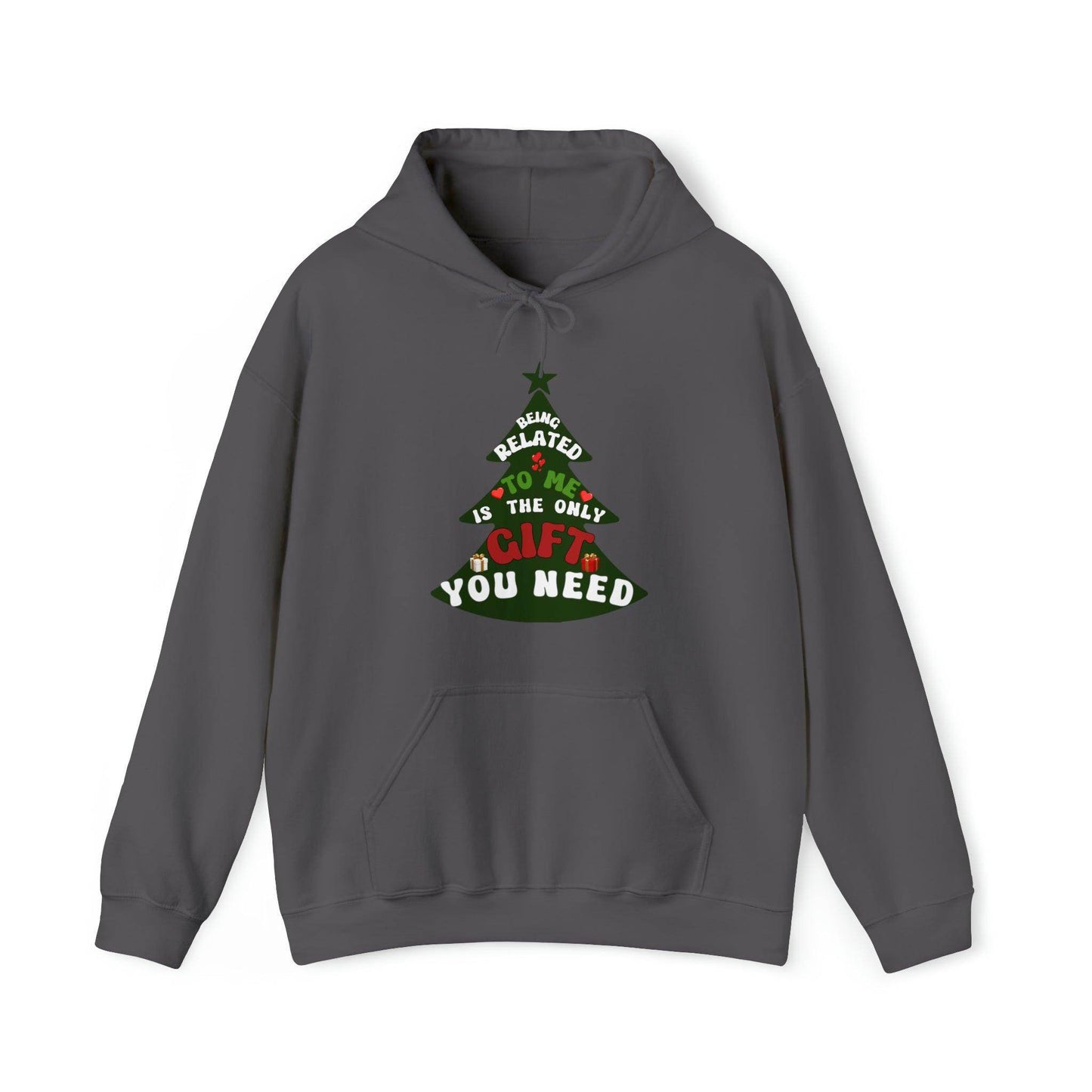 Funny Christmas Hooded Sweatshirt Being Related To Me Hooded Sweatshirt - Giftsmojo