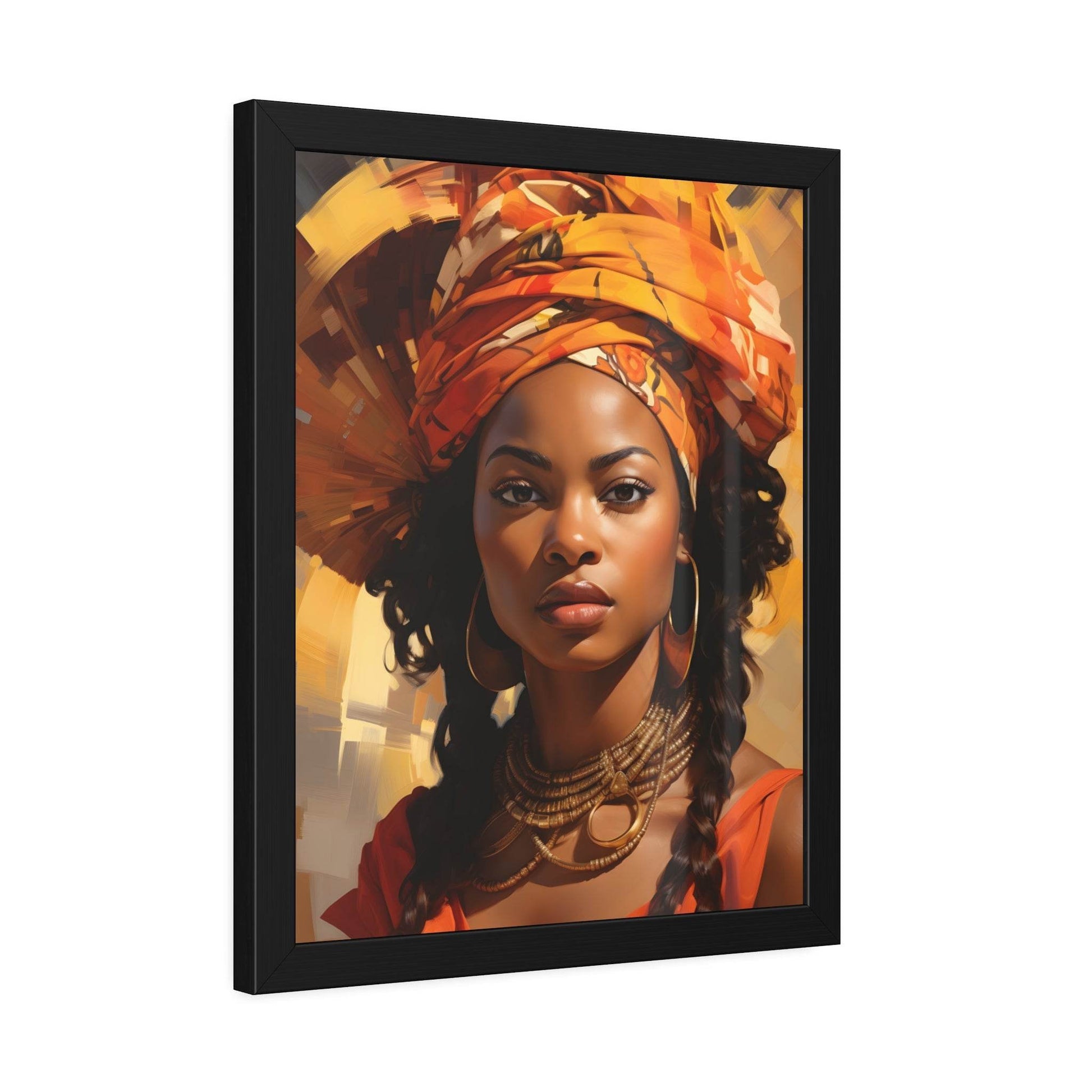 African Woman Framed Paper Posters - Giftsmojo