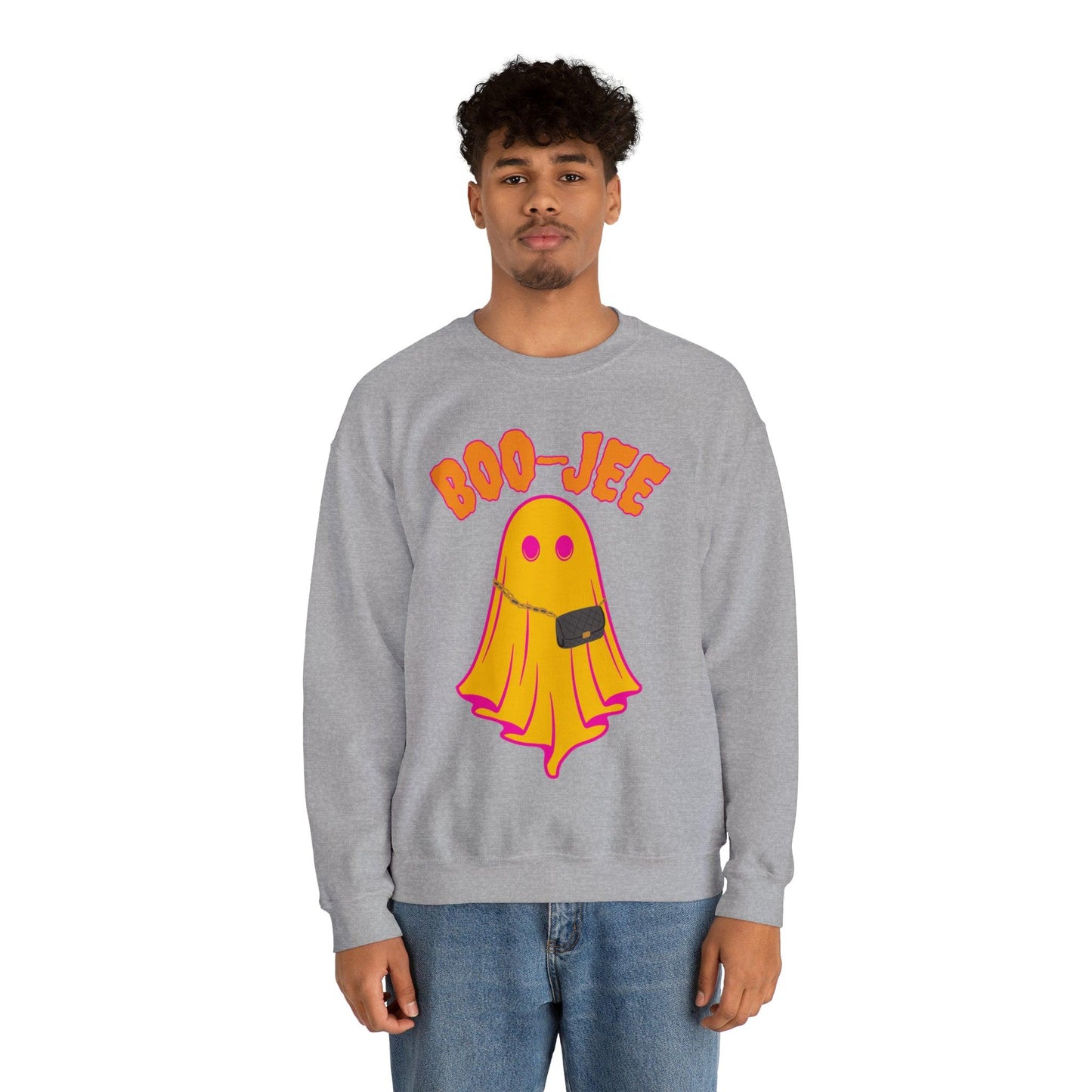 Boo-Jee Sweatshirt, Boo Halloween Sweatshirt, Spooky Ghost Sweatshirt, Boo Jee Shirt, Halloween Ghost Sweatshirt, Halloween Boo Shirt - Giftsmojo