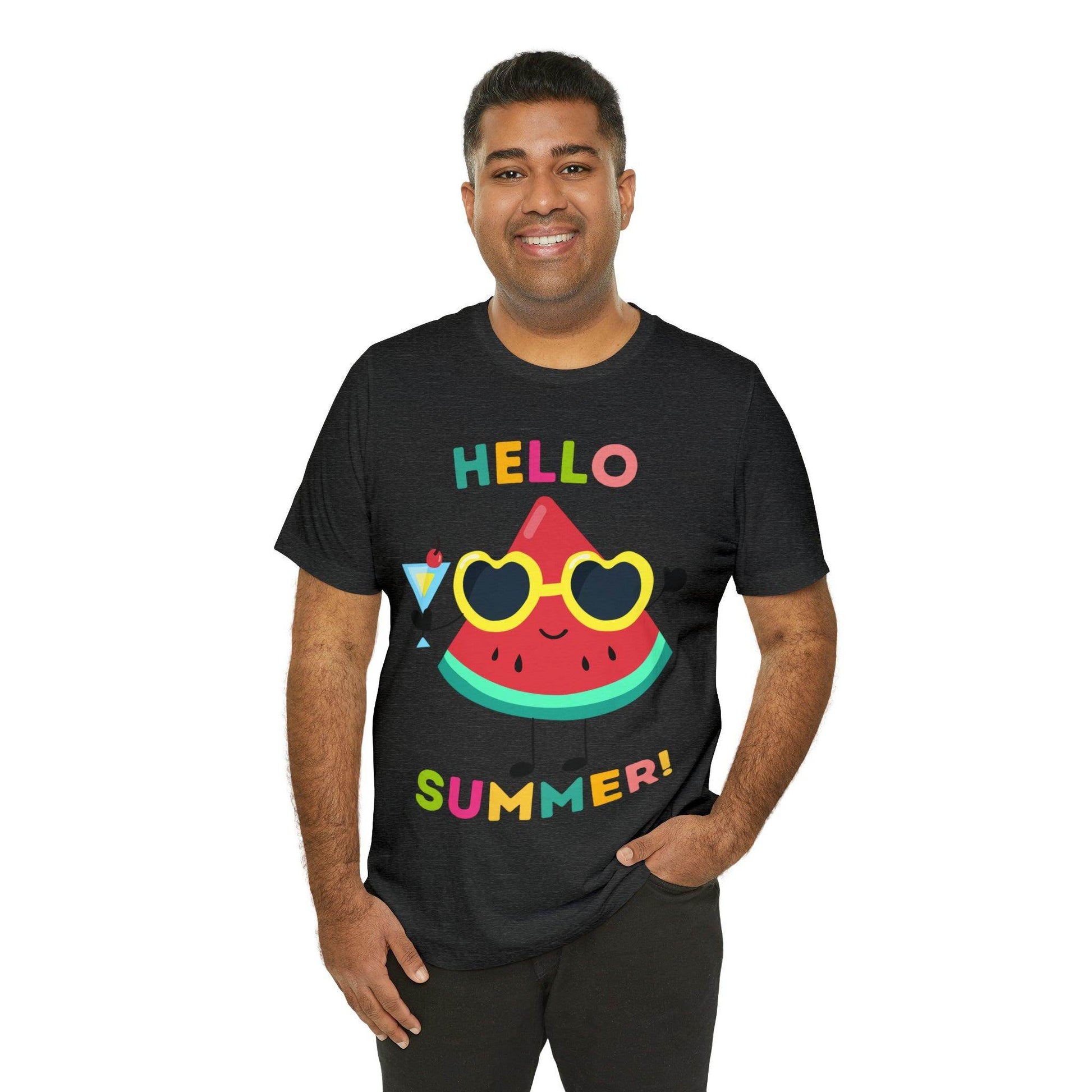 Hello Summer Shirt, Funny Summer Casual Top Tee,Unisex Summer Tshirt Ladies - Giftsmojo