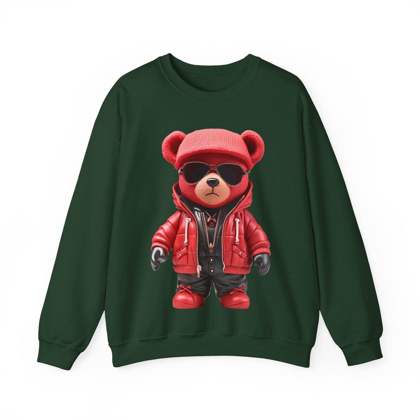 Hip-Hop Teddy Bear Sweatshirt: Elevate Your Style with Streetwear Chic - Giftsmojo