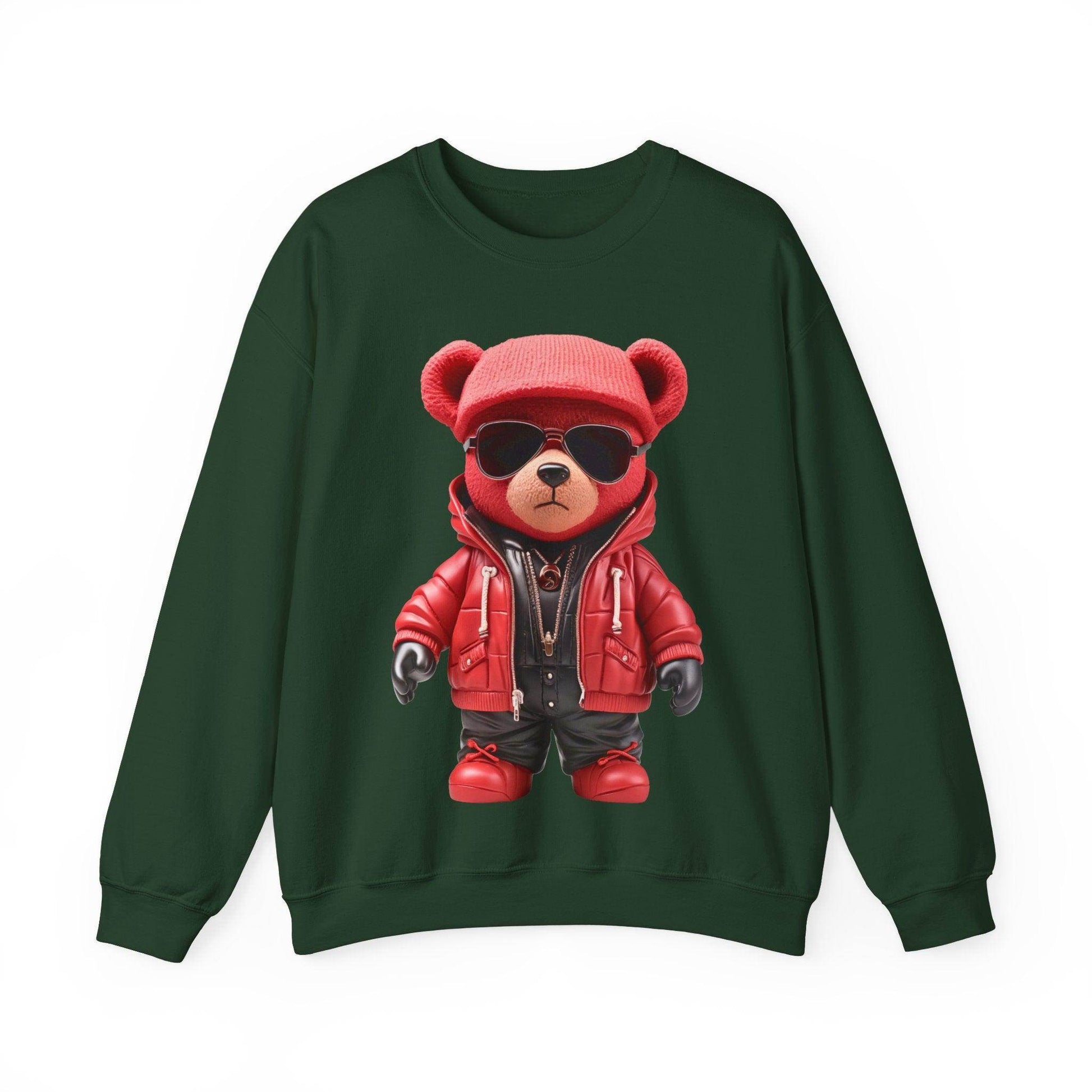 Hip-Hop Teddy Bear Sweatshirt: Elevate Your Style with Streetwear Chic - Giftsmojo