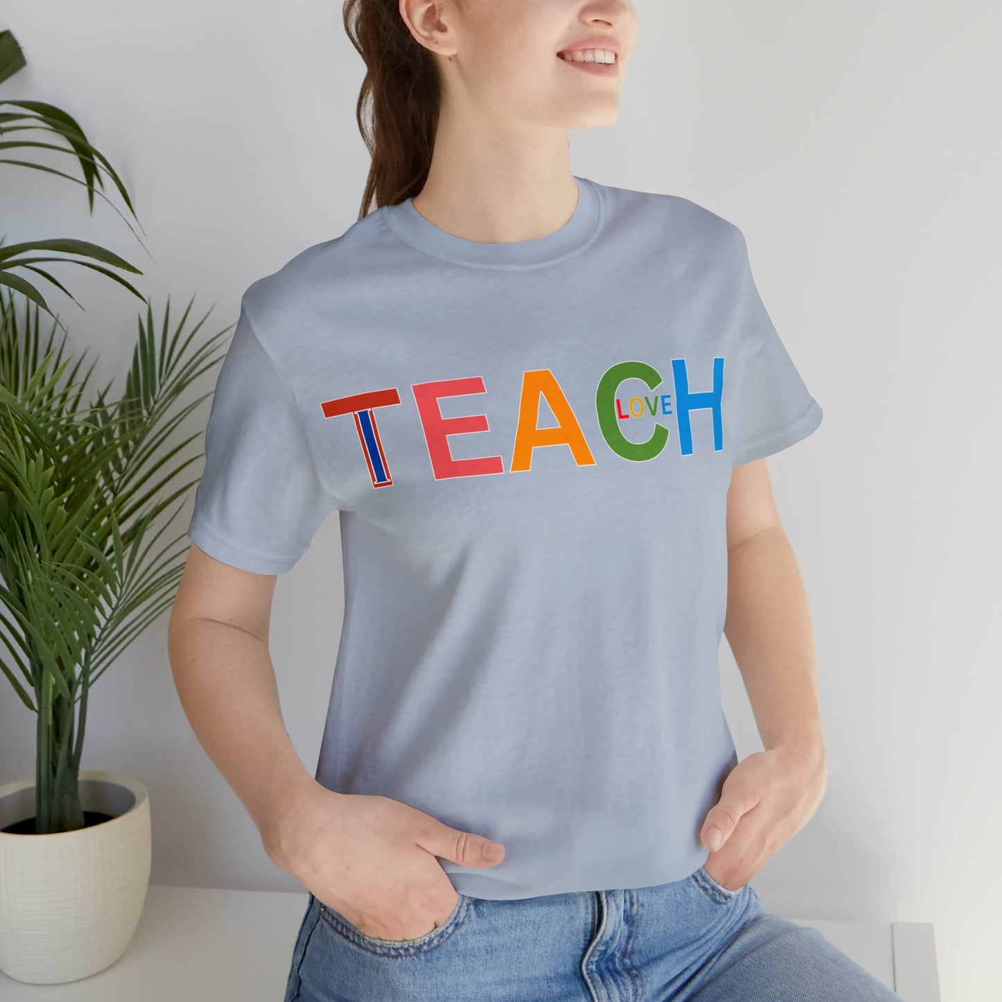 I Teach Love Shirt, Teacher Shirt, Teacher Appreciation Gift for Teachers - Giftsmojo