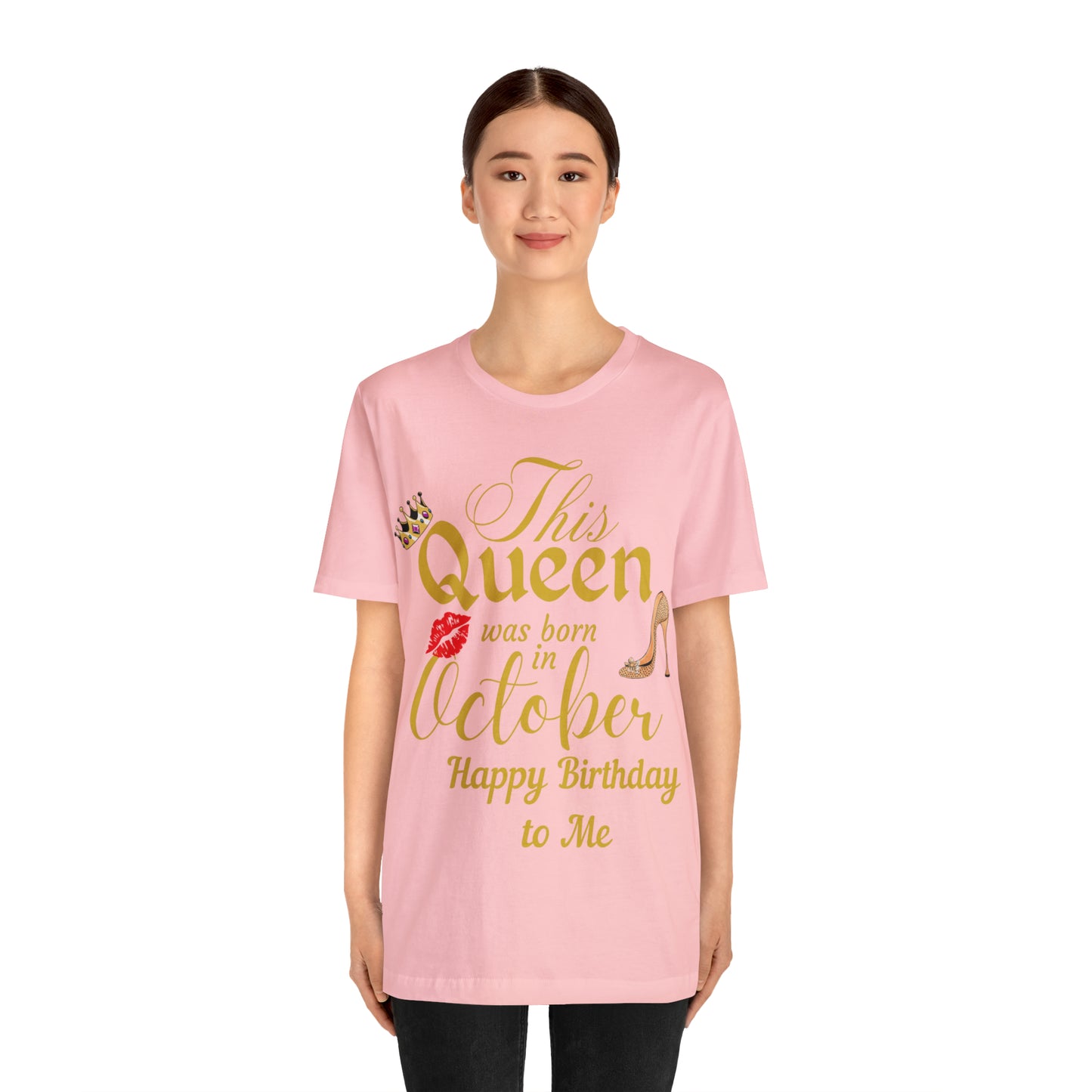 Birthday Queen Shirt, Gift for Birthday, This Queen was born in October Shirt, Funny Queen Shirt, Funny Birthday Shirt, Birthday Gift