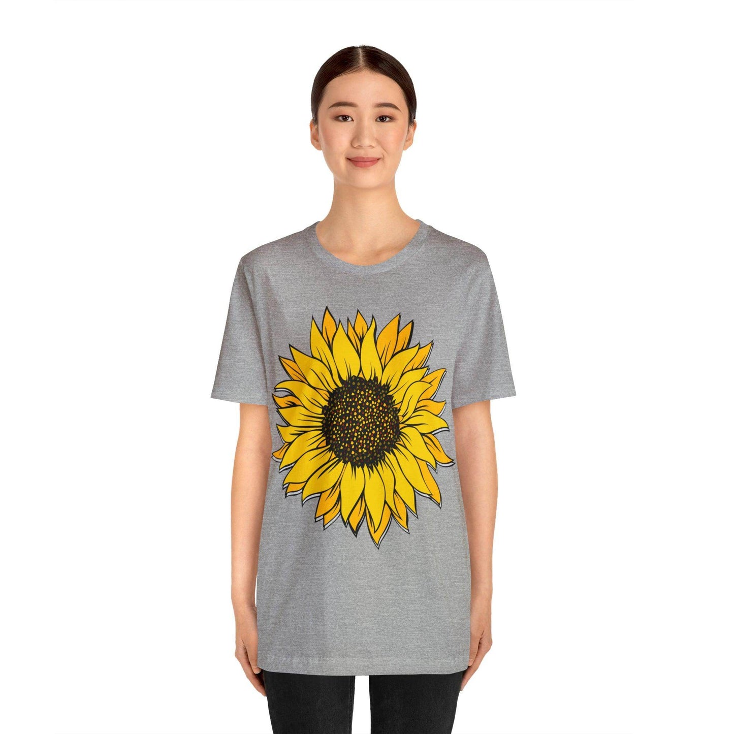 Sunflower Shirt, Floral Tee Shirt, Flower Shirt, Garden Shirt, Womens Fall Summer Shirt Sunshine Tee, Gift for Gardener, Nature lover shirt - Giftsmojo