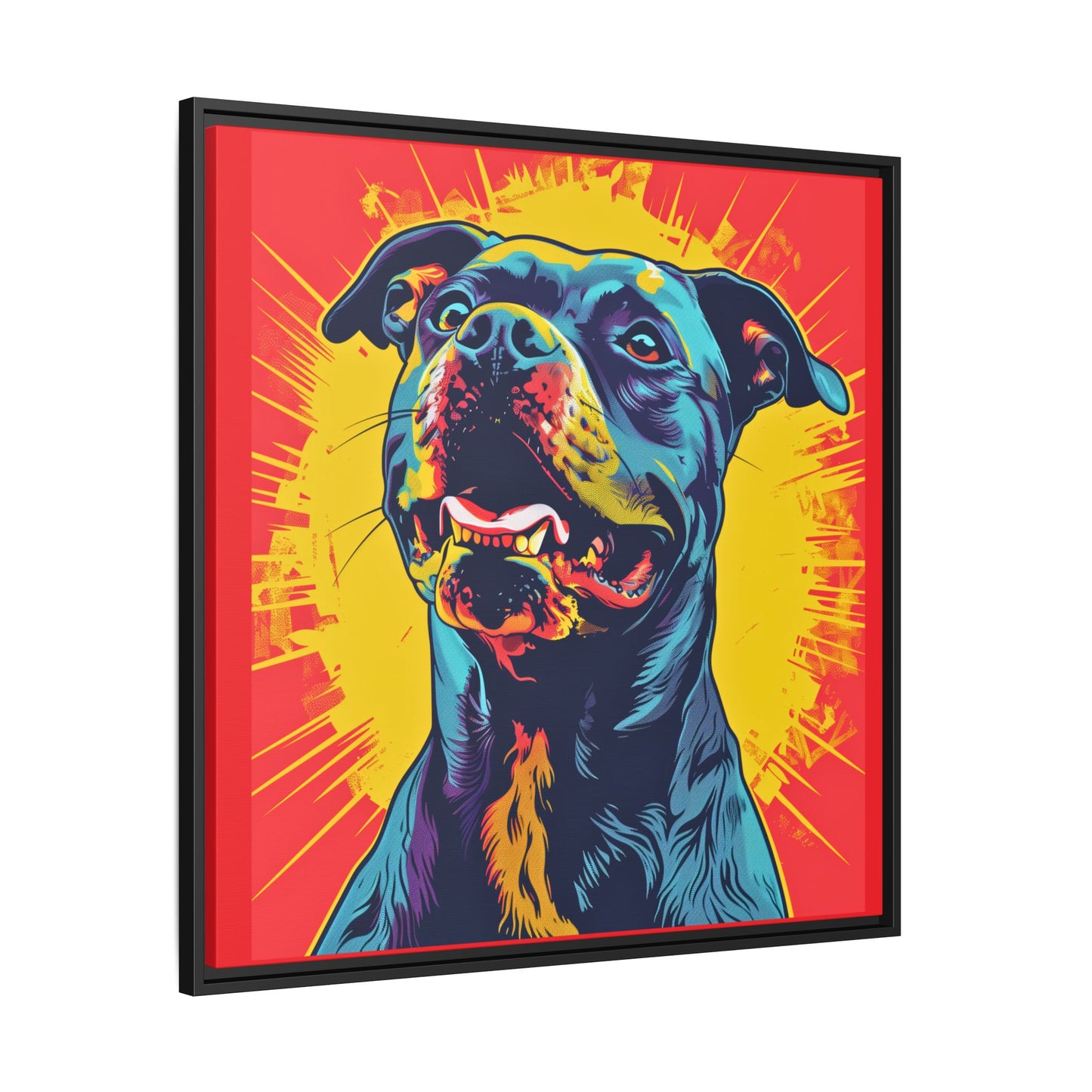 Dog Wall Art Framed Canvas Wall Art Print