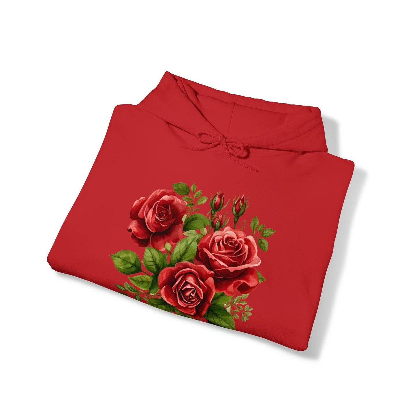 Christmas Flower Hooded Sweatshirt Christmas Flower Sweatshirt Christmas Sweater Christmas Pullover Christmas Flower Shirt - Giftsmojo