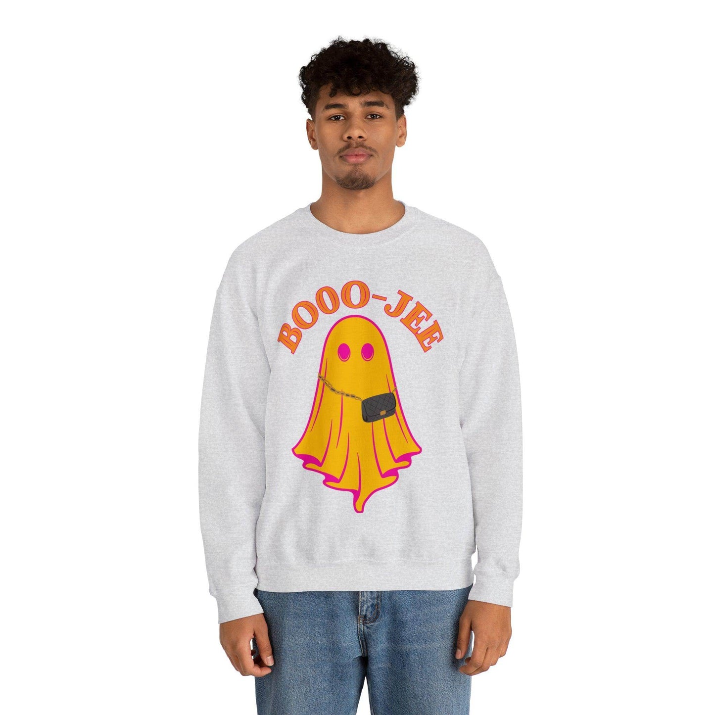 Booo-Jee Sweatshirt, Boo Halloween Sweatshirt, Spooky Ghost Sweatshirt, Boo Jee Shirt, Halloween Ghost Sweatshirt, Halloween Boo Shirt - Giftsmojo