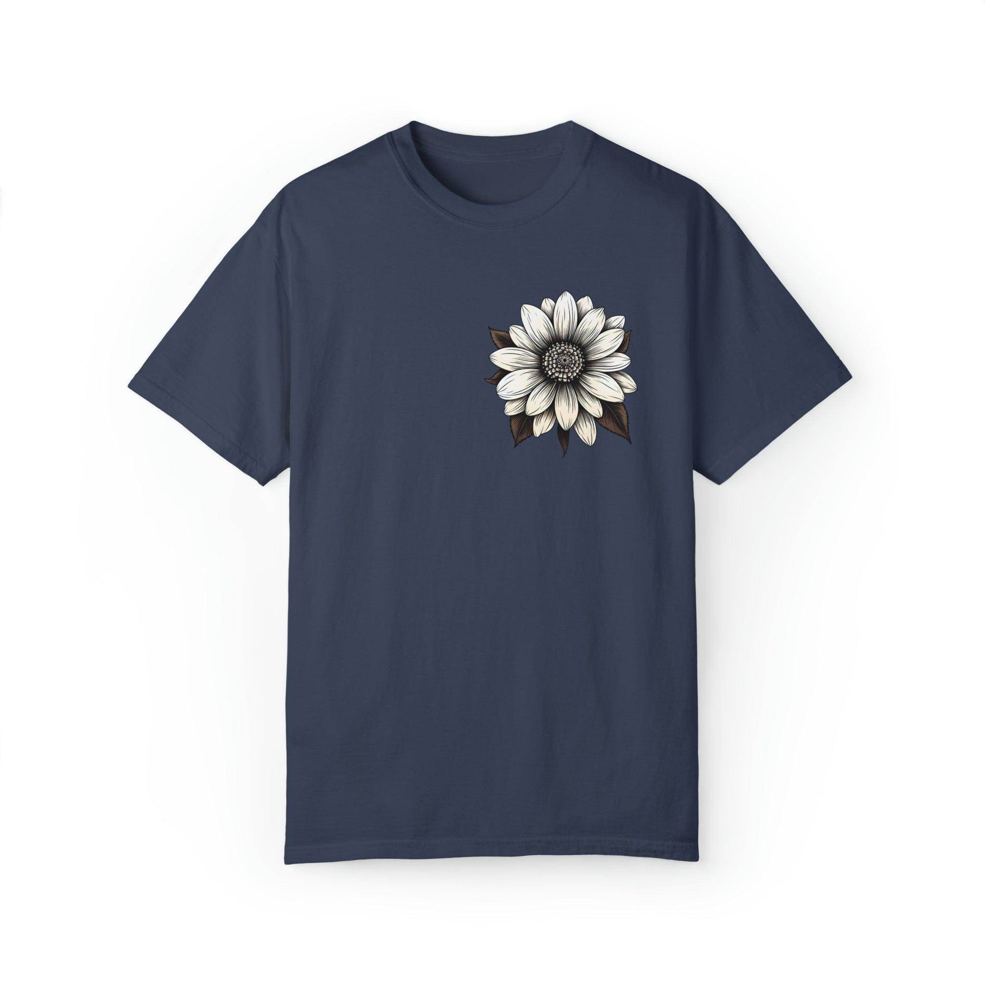 Sunflower Shirt Women Flower Shirt Aesthetic Women Top Floral Graphic Tee Floral Shirt Flower T-shirt, Wild Flower Shirt Gift For Her - Giftsmojo