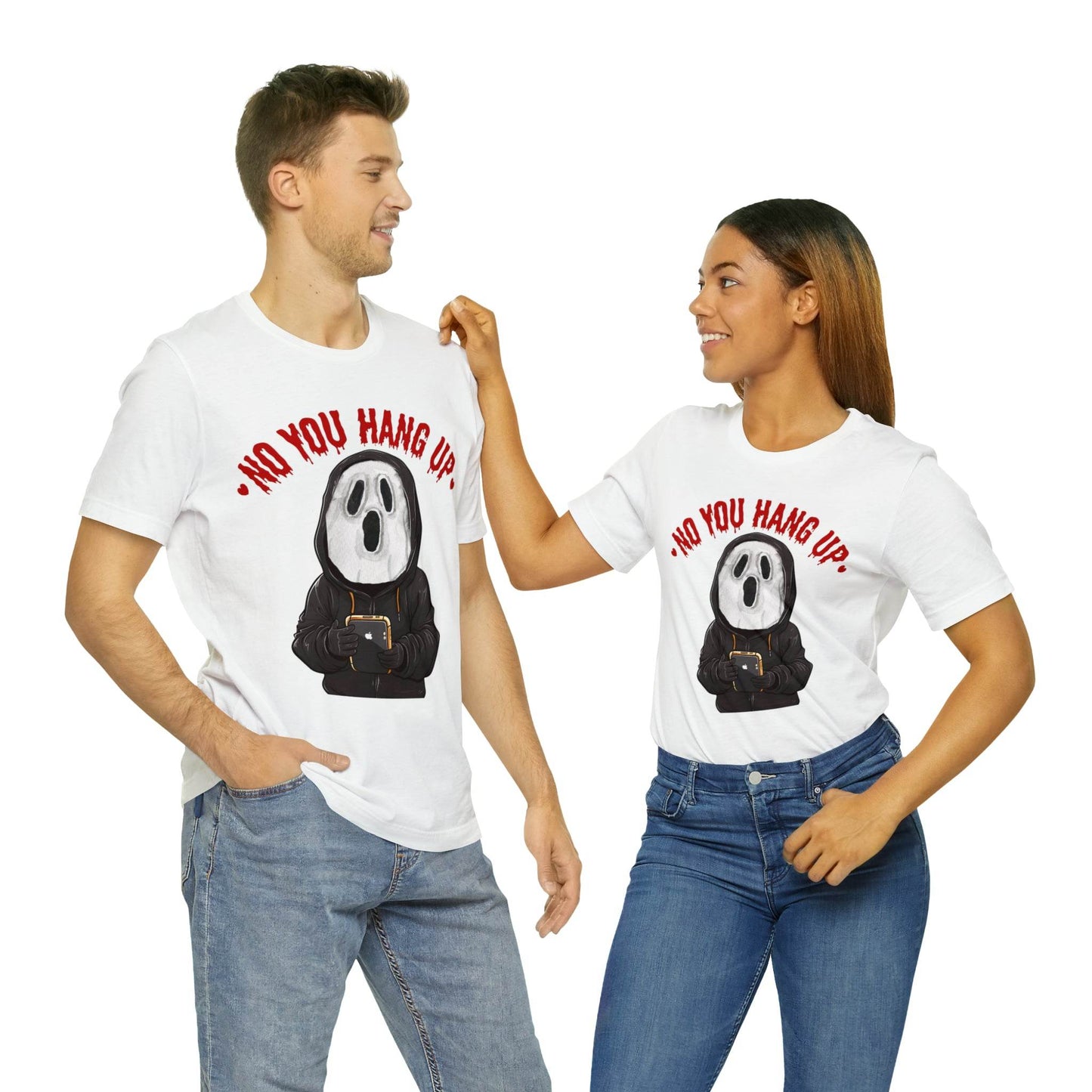 No You Hang Up Scary Halloween Costume Halloween Shirt Playful and Spooky Charm Fall Shirt - Giftsmojo