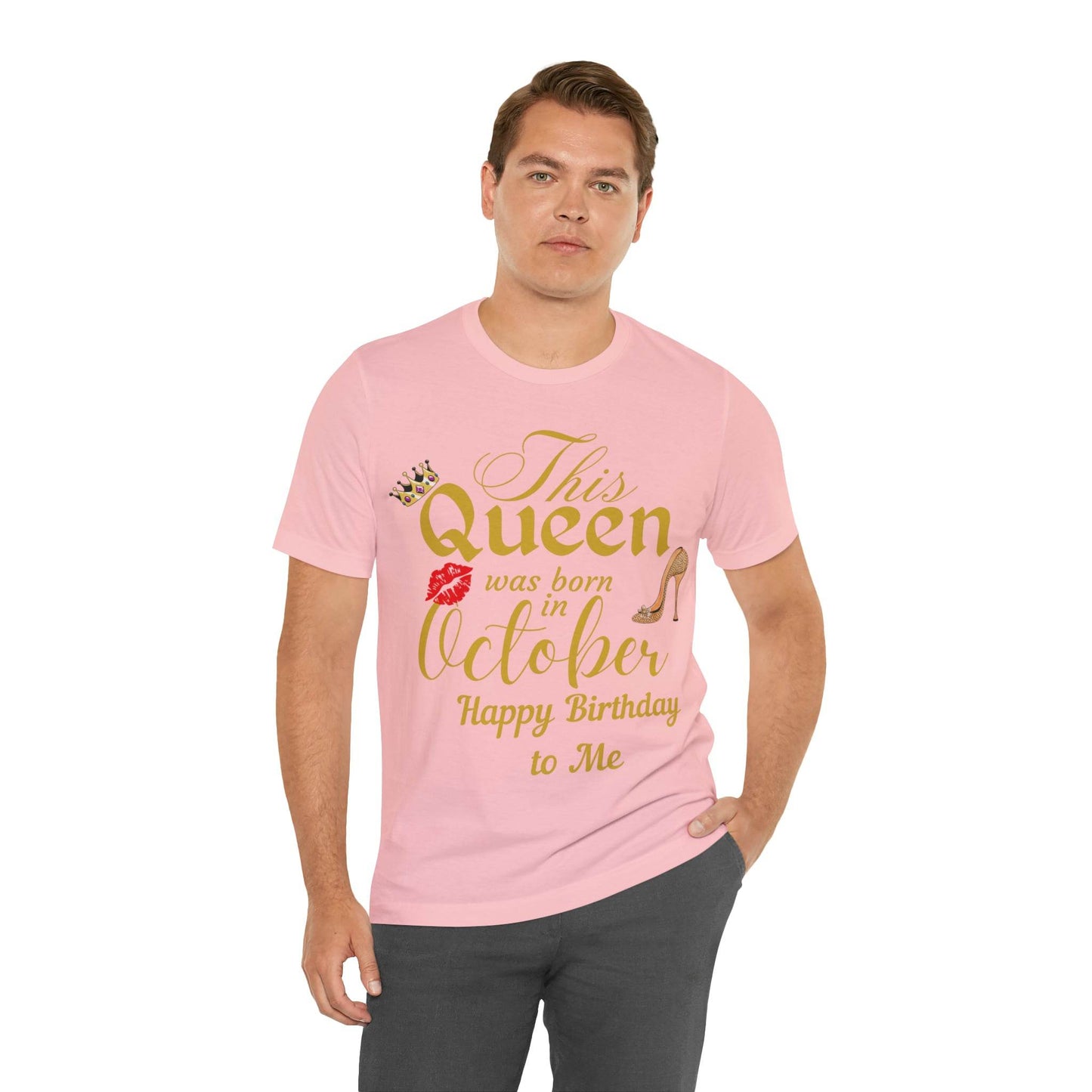 Birthday Queen Shirt, Gift for Birthday, This Queen was born in October Shirt, Funny Queen Shirt, Funny Birthday Shirt, Birthday Gift - Giftsmojo