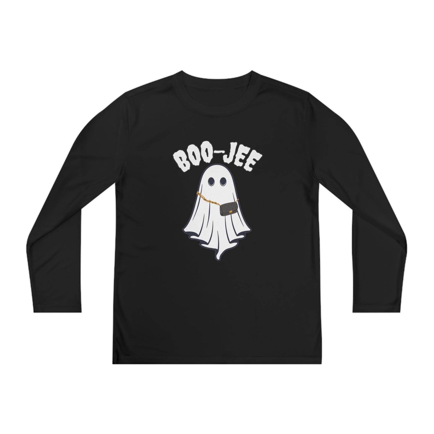 Boo-jee Youth Halloween Costume Long Sleeve Competitor Tee Boojee Halloween Boujee - Giftsmojo