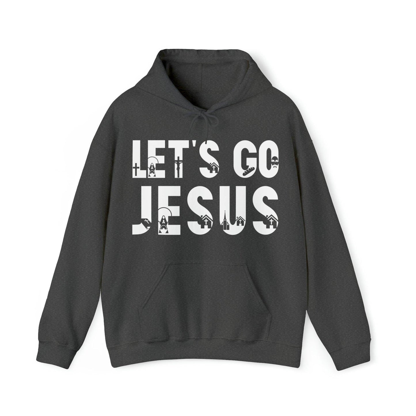 Let's Go Jesus Hooded Sweatshirt Funny Christian Shirt Christian Gift Trendy Christian Sweatshirt Religious Sweatshirt Jesus Hoodie Faith Shirt - Giftsmojo