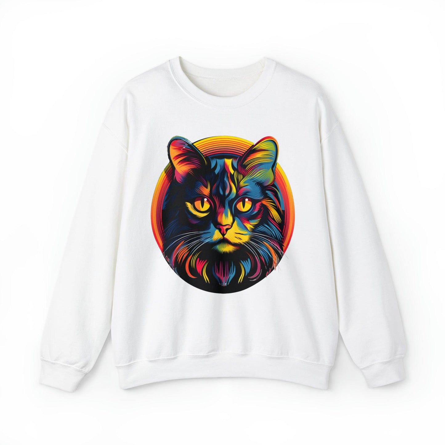 Vintage Cat Lover Sweater Retro Cat Sweatshirt Animal Lover Gift Cat Mom Gift Cat Lover Gift Cat Mom Sweatshirt Cat Crewneck Sweatshirt - Giftsmojo