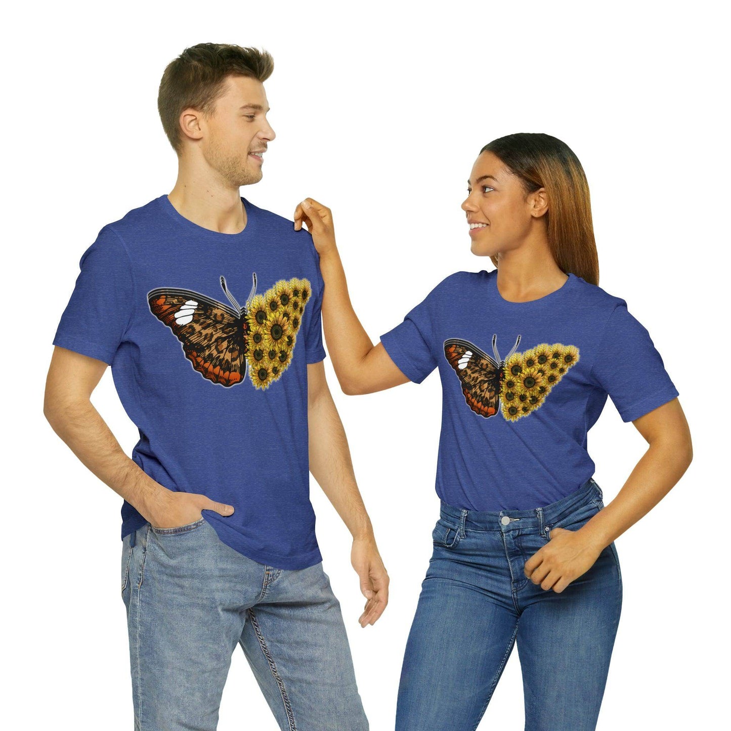 Butterfly Shirt, Sunflower Shirt, Insect Shirt Nature love T shirtFloral Tee Shirt, Flower Shirt, Garden Shirt, Womens Fall Summer shirt - Giftsmojo