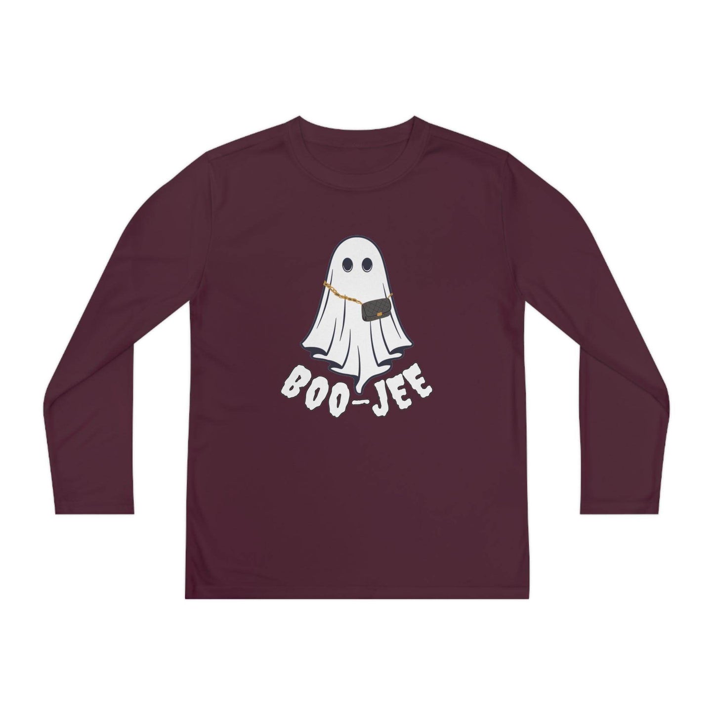 Boo-jee Costume Youth Halloween Costume Long Sleeve Competitor Tee Boojee Halloween Boujee - Giftsmojo
