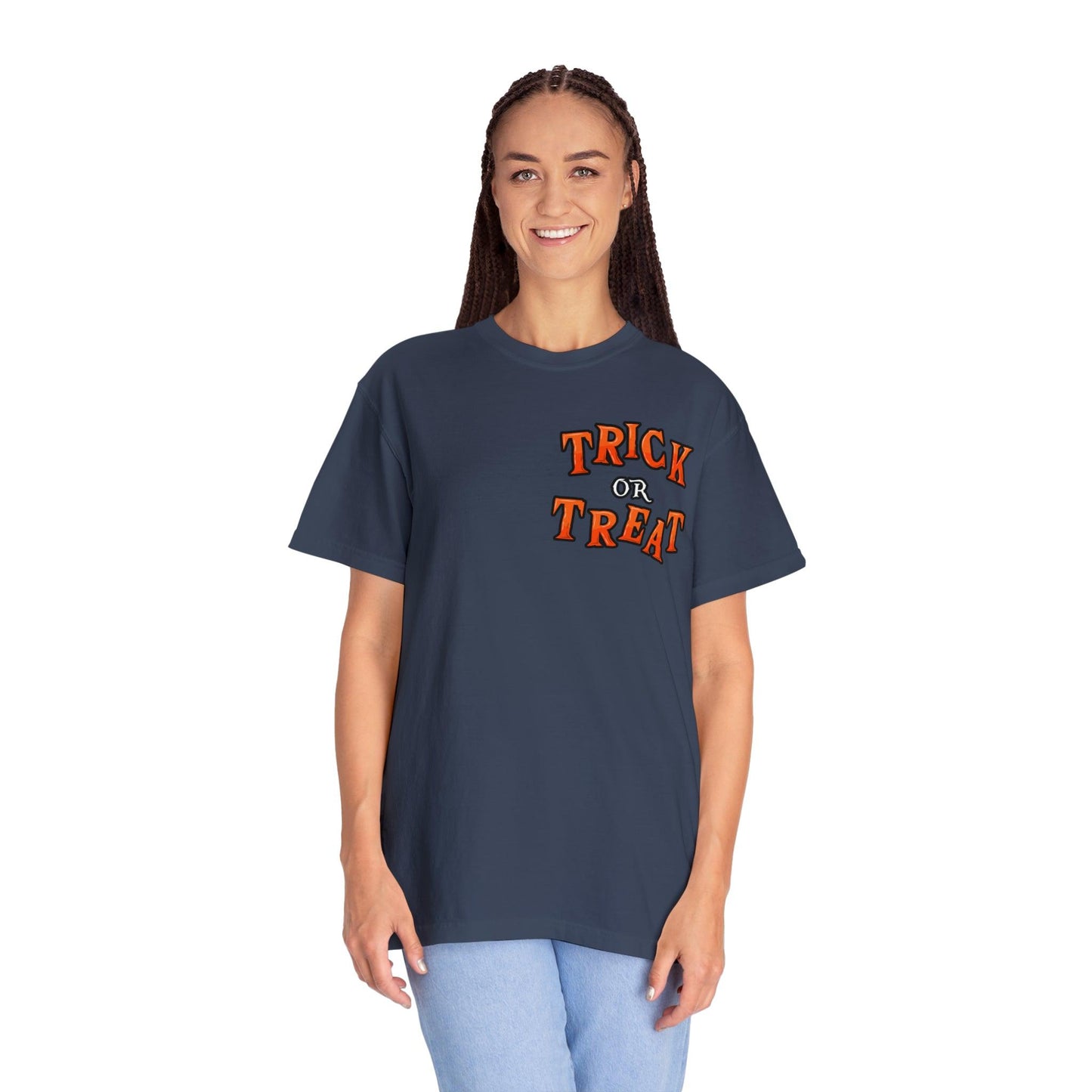 Halloween Party Outfit Trick or Treat Shirt Vintage Shirt Halloween Costume Cute Spooky Shirt, Halloween Gift Halloween T-shirt Trick or Treat Outfit