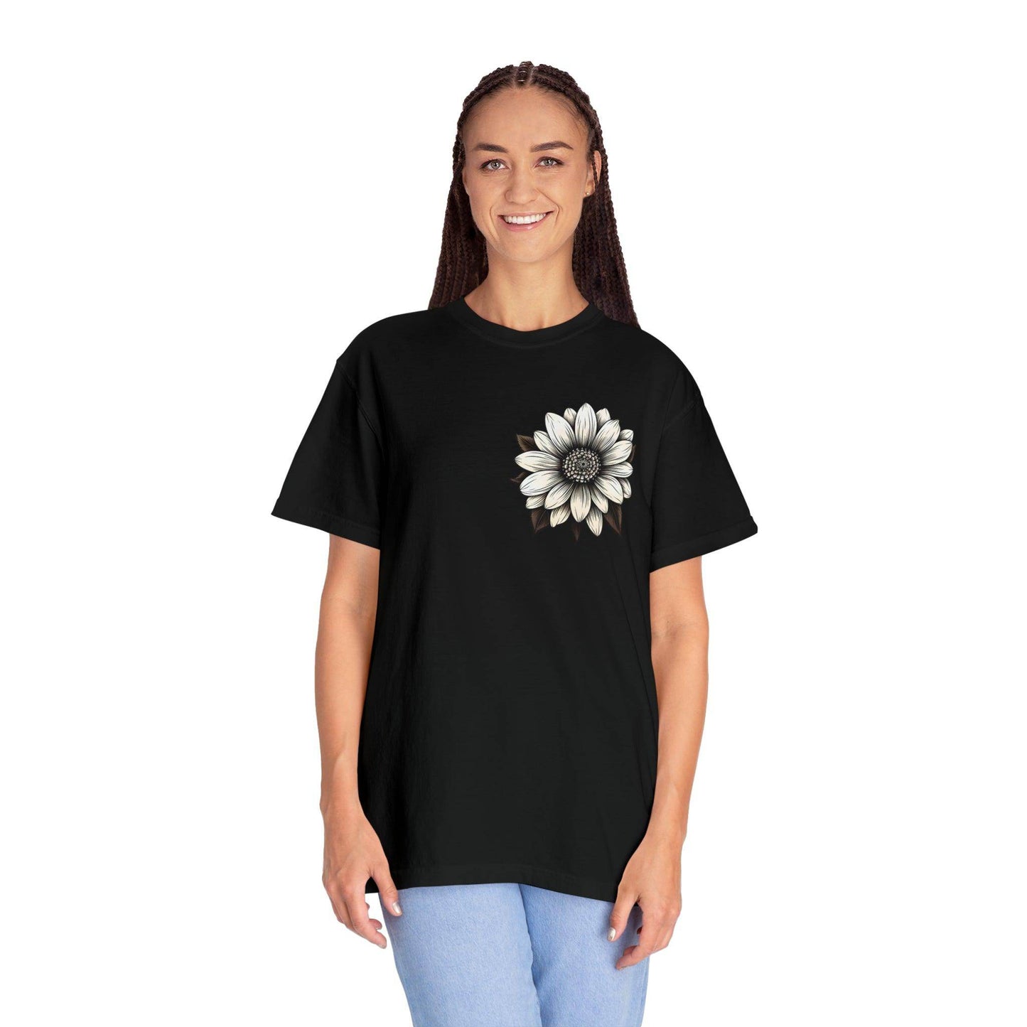Sunflower Shirt Women Flower Shirt Aesthetic Women Top Floral Graphic Tee Floral Shirt Flower T-shirt, Wild Flower Shirt Gift For Her - Giftsmojo
