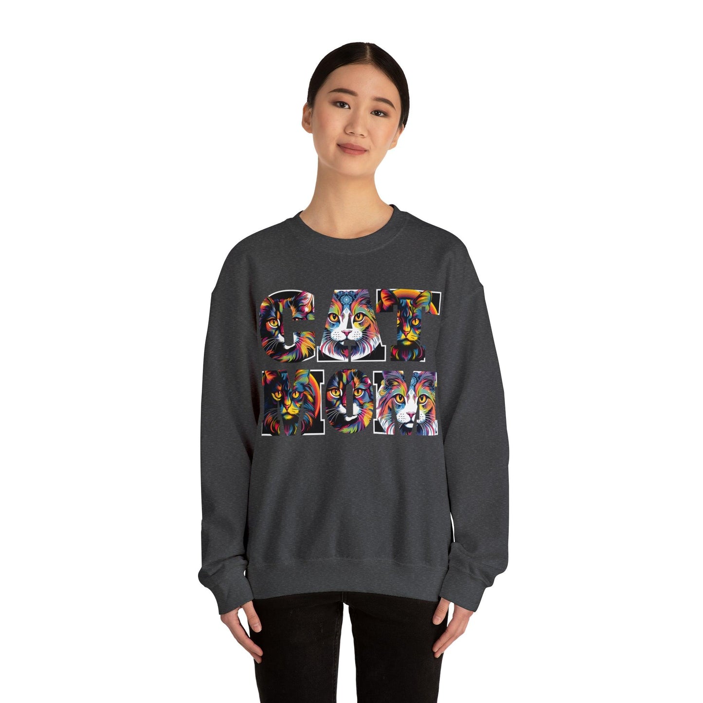 Vintage Cat Sweatshirt Cat Mom Sweatshirt Cat Crewneck Sweatshirt Cat Mom Gift Cat Lover Gift Animal Lover Cat Mama Shirt Cat Lover Sweater