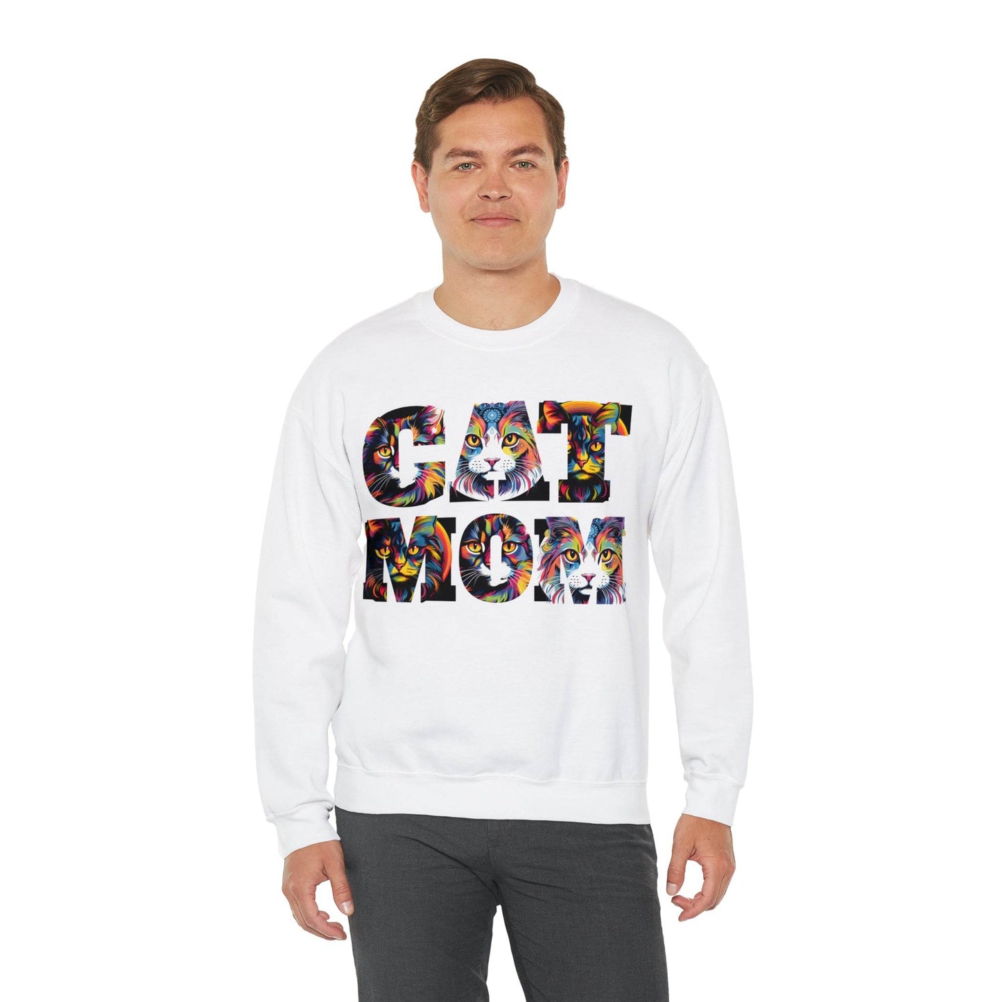 Vintage Cat Sweatshirt Cat Mom Sweatshirt Cat Crewneck Sweatshirt Cat Mom Gift Cat Lover Gift Animal Lover Cat Mama Shirt Cat Lover Sweater - Giftsmojo