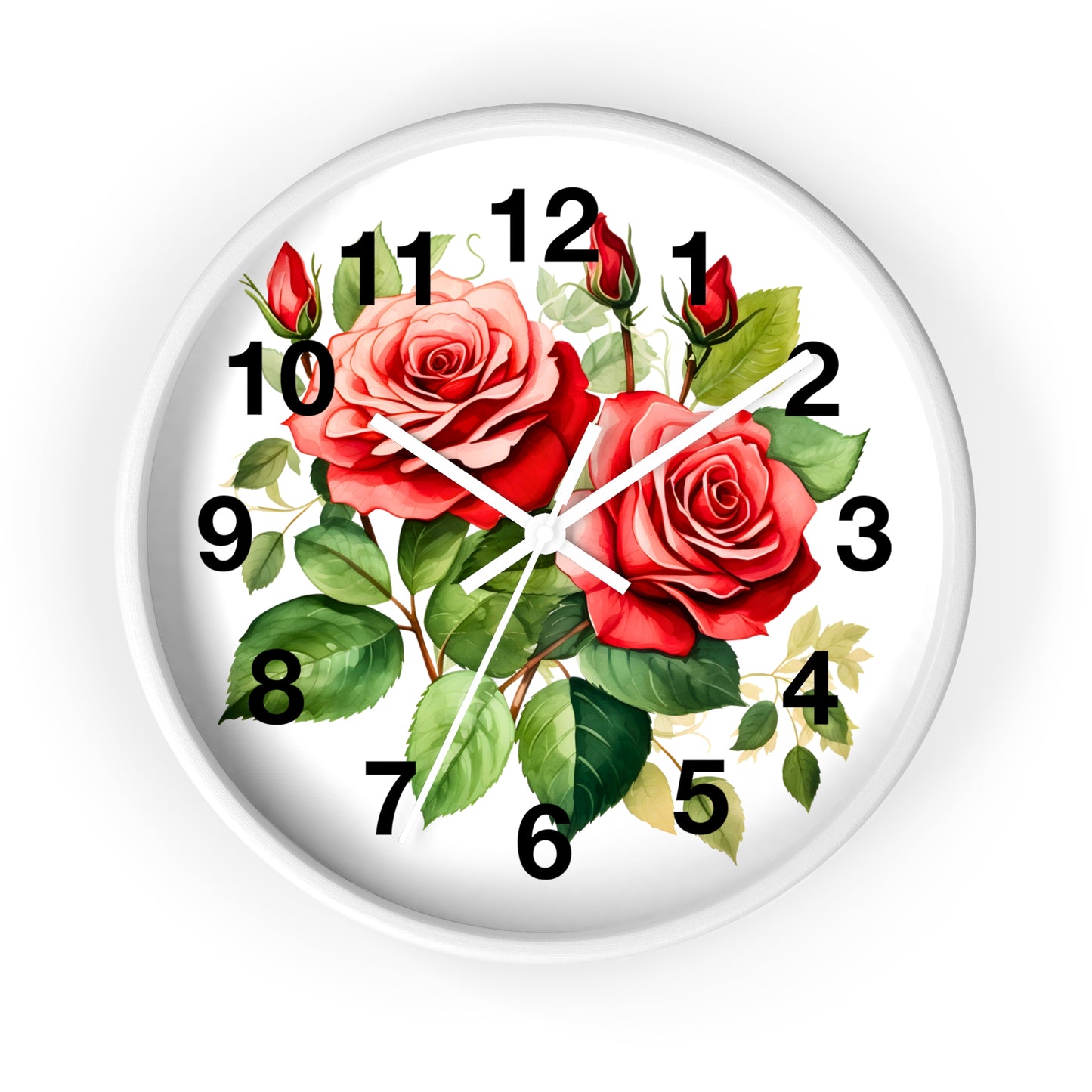 Wall Clock Floral Wall Clock Kids Room Home Decor New Home Gift House Warming Gift
