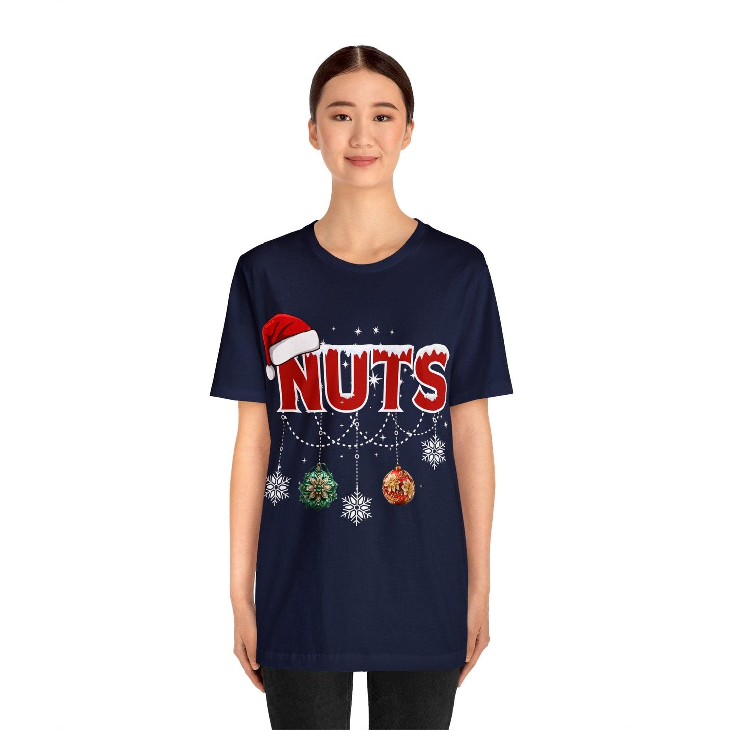 Funny Christmas Couples Matching Shirt Chest Nuts Shirts Holiday Shirt Cute Christmas Shirt Couple Sweater, Family Tee - Giftsmojo
