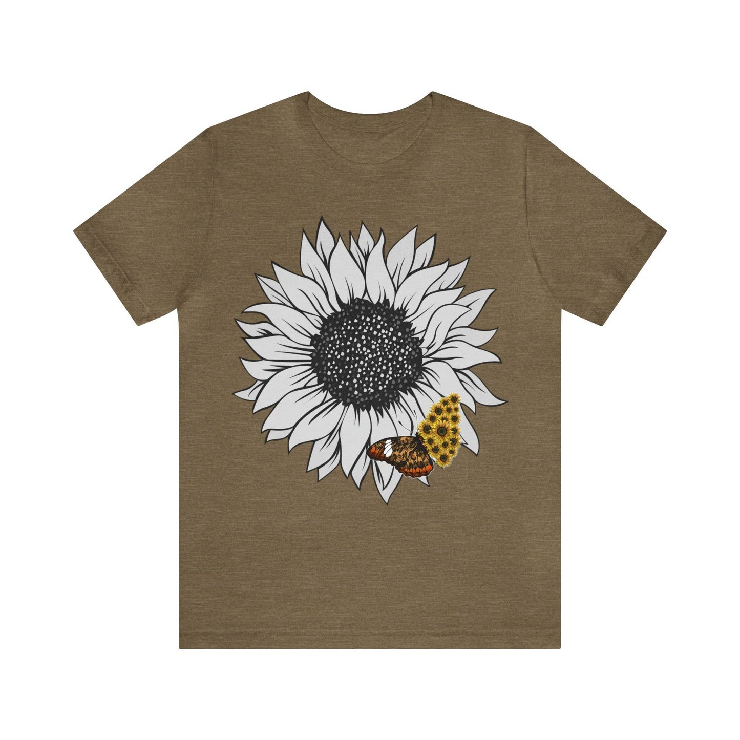 Flower Shirt, Sunflower Shirt, Floral Tee Shirt, Garden Shirt, Womens Fall Summer Shirt Sunshine Tee, Gift for Gardener, Nature love shirt - Giftsmojo