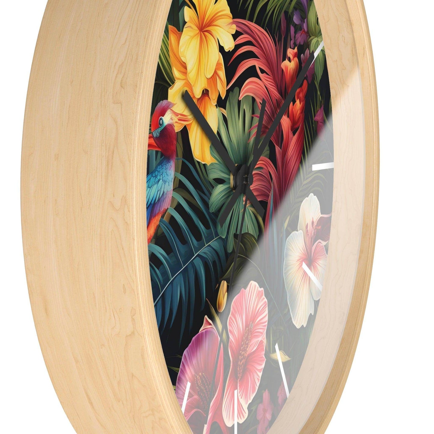 Wild Flower Wall Clock Flower Wall Clocks Home Clock Spring Clock Floral Clock Home Decor - Giftsmojo