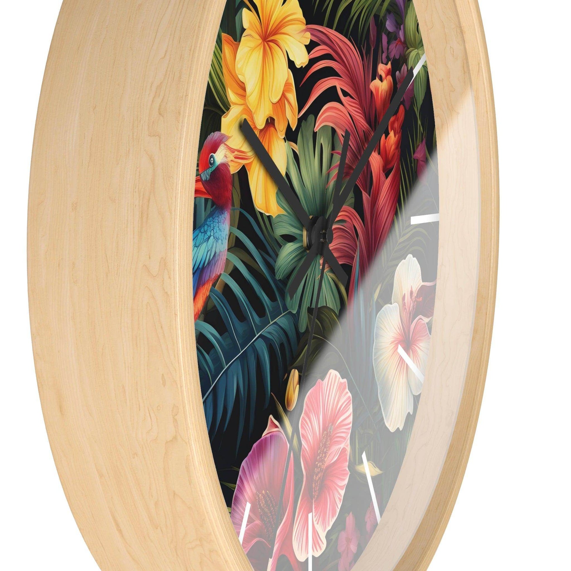 Wild Flower Wall Clock Flower Wall Clocks Home Clock Spring Clock Floral Clock Home Decor - Giftsmojo