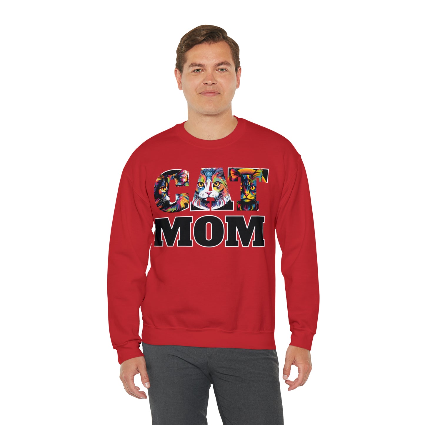 Cat Mom Sweatshirt Cat Sweatshirt Cat Crewneck Sweatshirt Cat Mom Gift Cat Lover Gift Cat Mama Shirt Cat Lover Sweater Animal Lover Gift