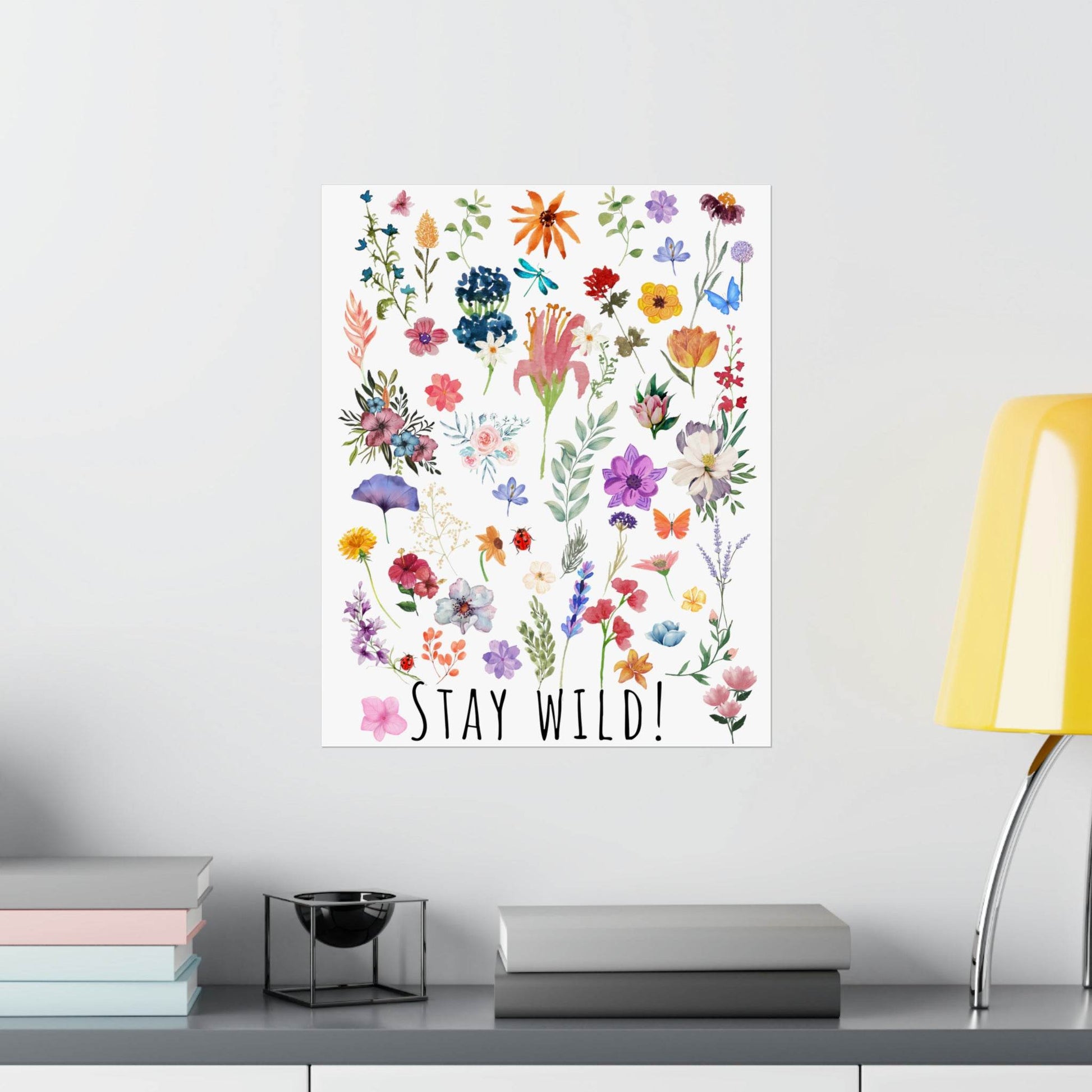 Wildflowers Watercolor Vertical Poster - Giftsmojo