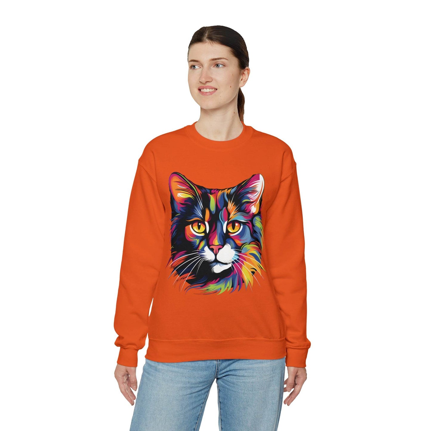 Retro Cat Lover Sweater Animal Lover Gift Cute Cat Mom Gift Cat Lover Gift Vintage Cat Mom Sweatshirt Cat Sweatshirt Cat Crewneck Sweatshirt - Giftsmojo