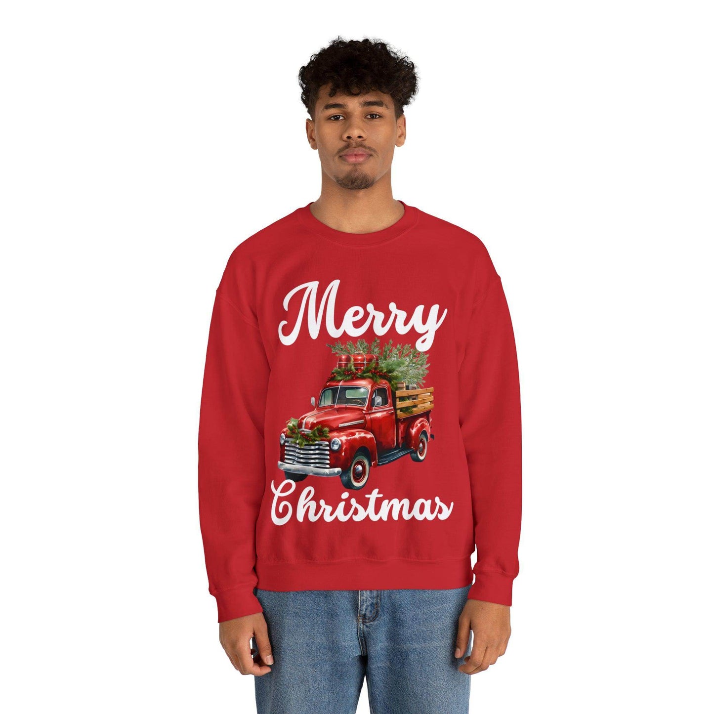 Christmas Tree Truck Sweatshirt Christmas Truck Sweatshirt Christmas Sweater Tree Truck Shirt Christmas Sweatshirt Tree Sweat Pine Tree - Giftsmojo