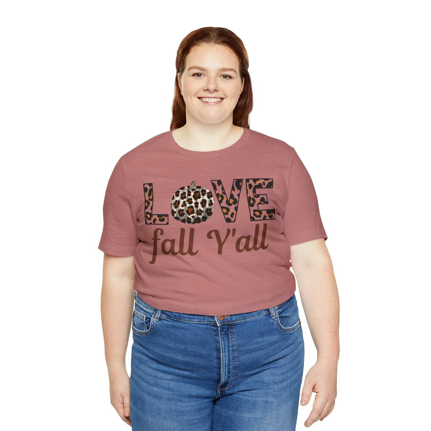 Leopard Print Love Fall Y'all Love Fall shirt Fall lover gift - Giftsmojo