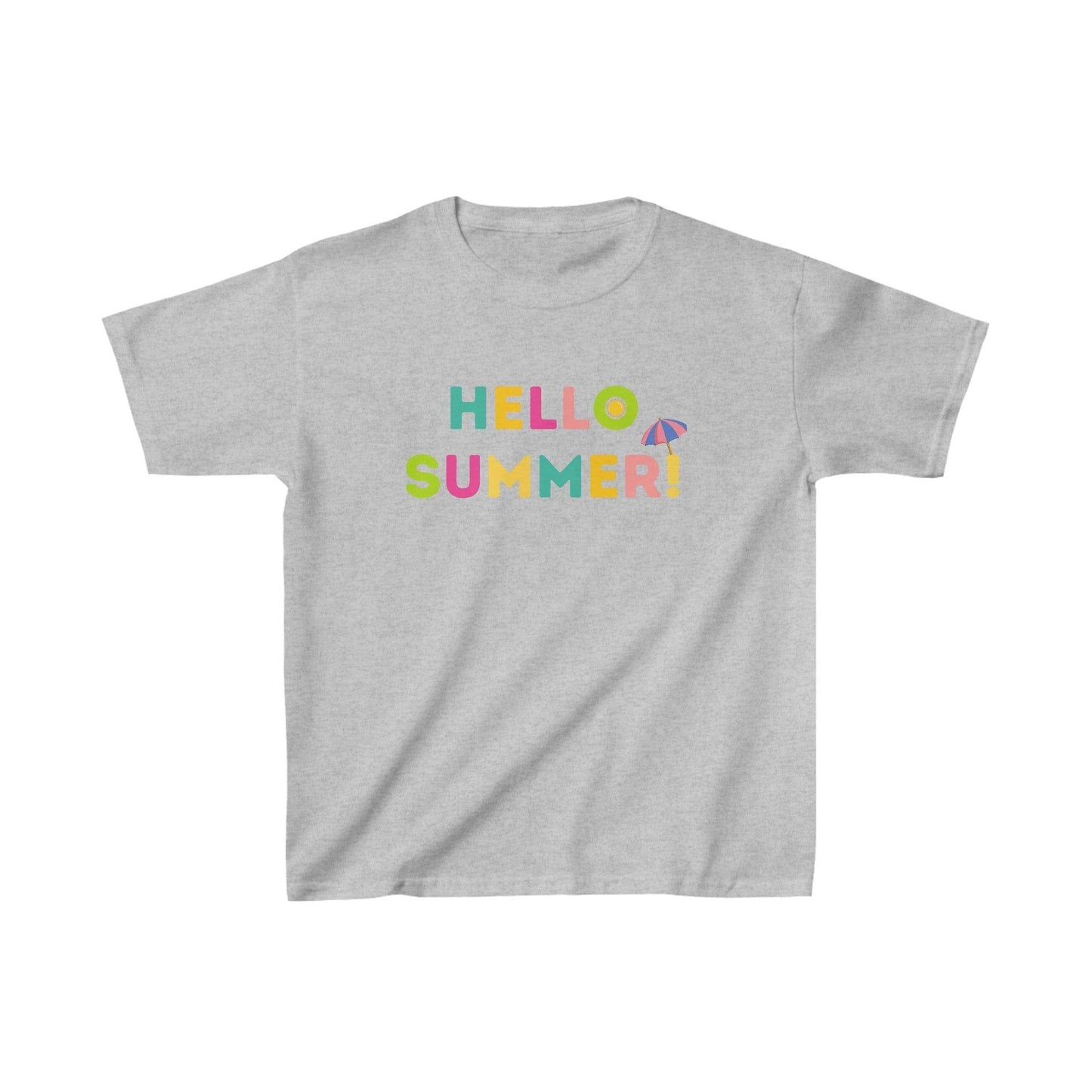 Kids Hello Summer Tee, Summer shirt for Kids birthday gift Kids Casual Top - Giftsmojo