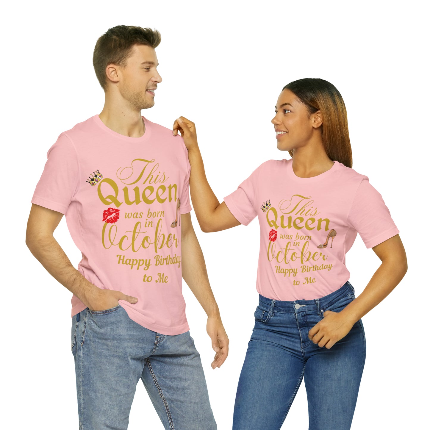 Birthday Queen Shirt, Gift for Birthday, This Queen was born in October Shirt, Funny Queen Shirt, Funny Birthday Shirt, Birthday Gift